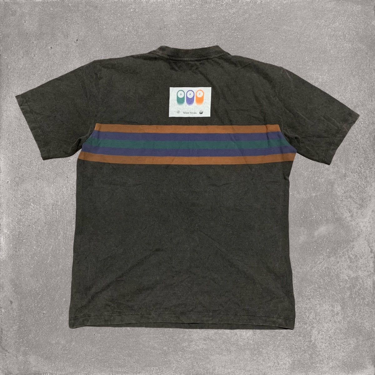 Off-White Off White Medium Olympic Ld99 Swans Washed Grey Tee Virgil Size US M / EU 48-50 / 2 - 2 Thumbnail