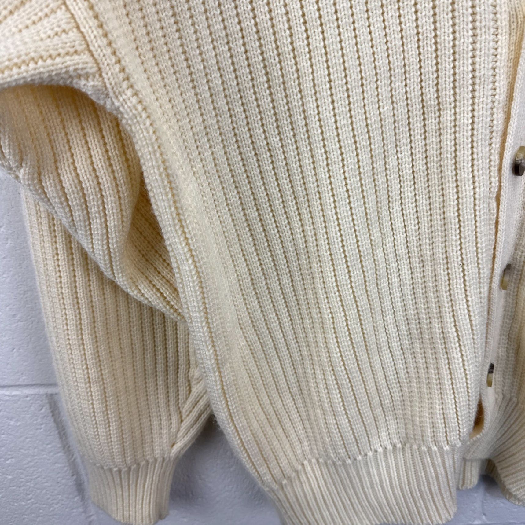 Vintage VINTAGE G.S. Company Cardigan Sweater Mens XL Be Beige Cotton Knit Pullover V-Neck Long Sleeve Button Preppy Vintage Mens XL Sweater Size US XL / EU 56 / 4 - 5 Thumbnail