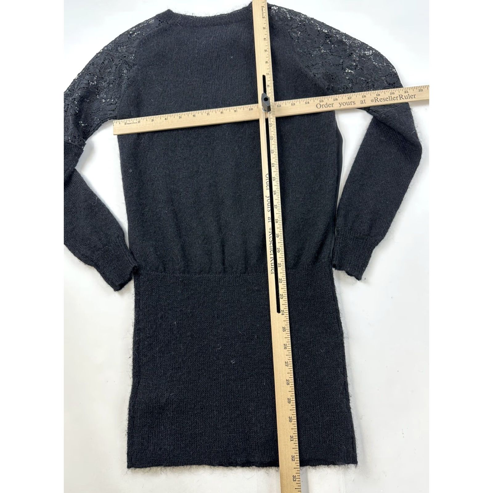 Allsaints Allsaints Taya Sweater Dress Women’s 0 Black Lace Mohair Wool Silk Size XS / US 0-2 / IT 36-38 - 7 Thumbnail