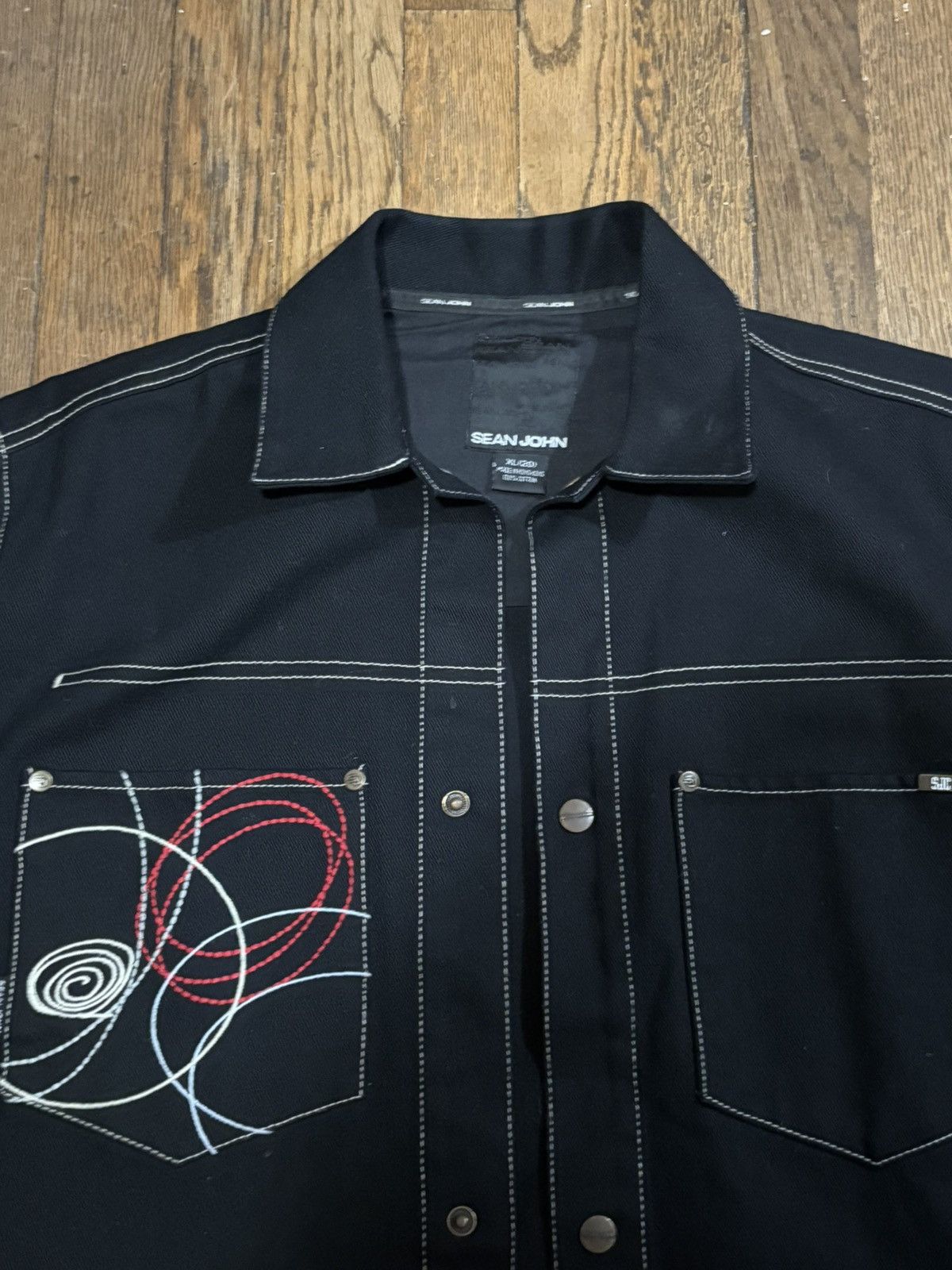 Sean John × Vintage SEAN JOHN Denim Jacket Size US XL / EU 56 / 4 - 2 Thumbnail