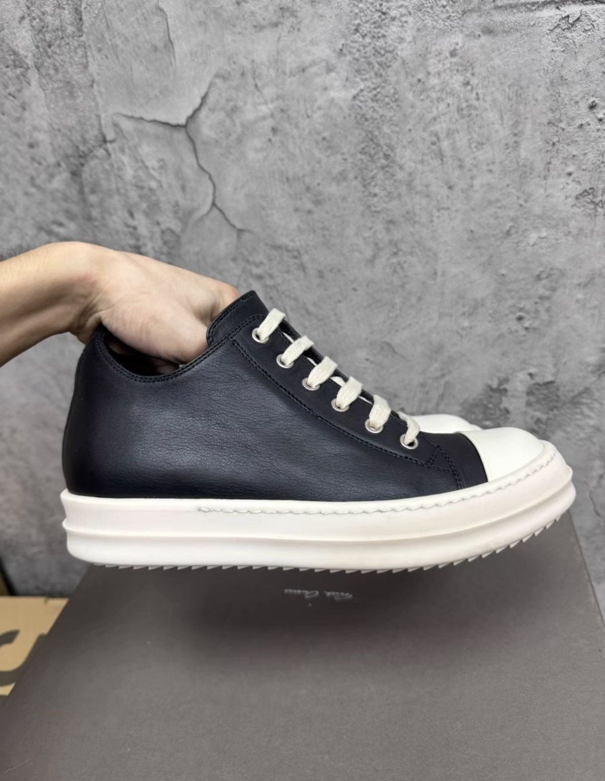 Rick Owens Rick Owens RO Main Line Leather Low Tops K37 Size US 8 / IT 38 - 5 Thumbnail
