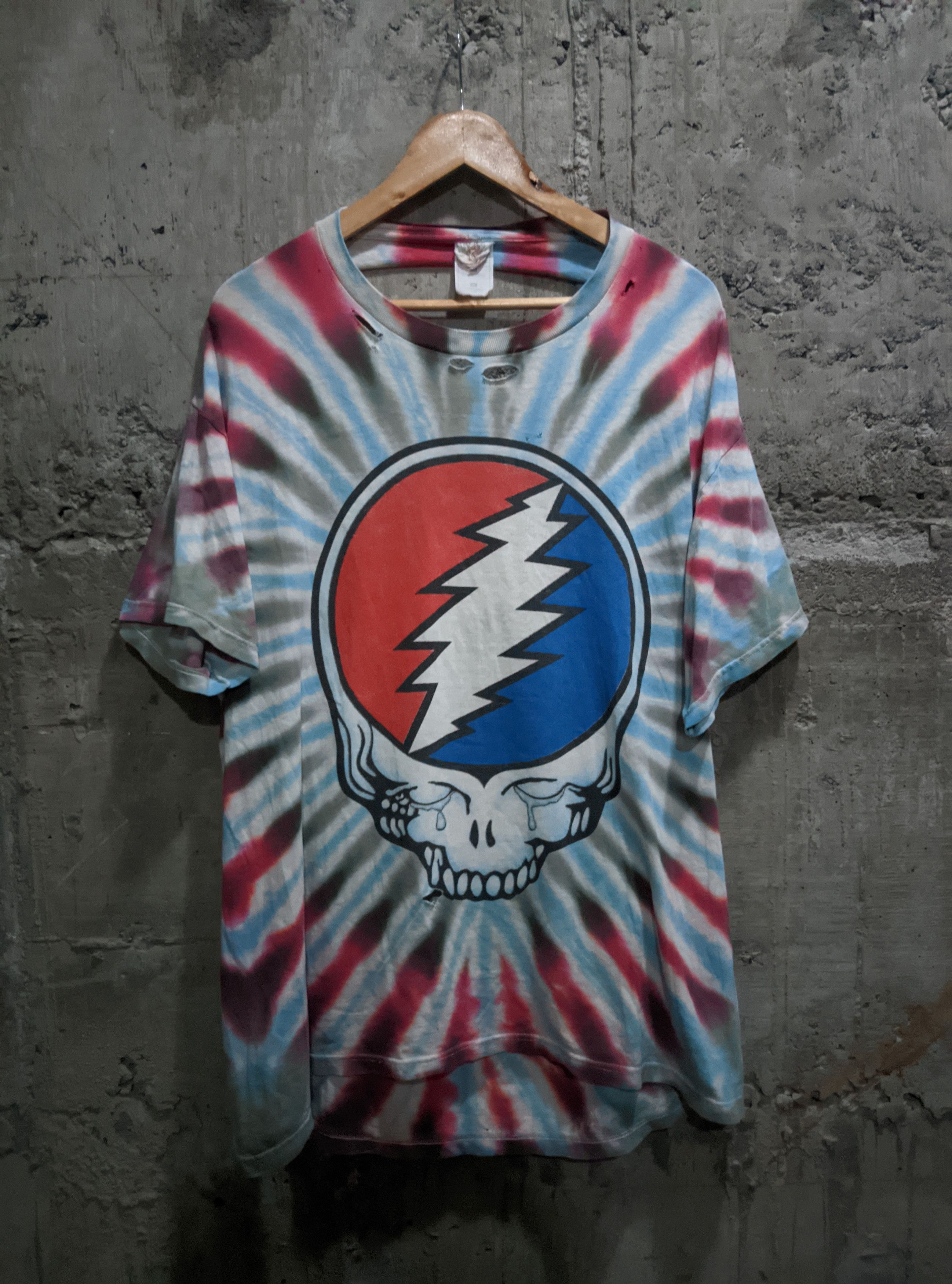 Band Tees Vintage 1995 distressed grateful dead fare thee well t shirt Size US XL / EU 56 / 4 - 1 Thumbnail