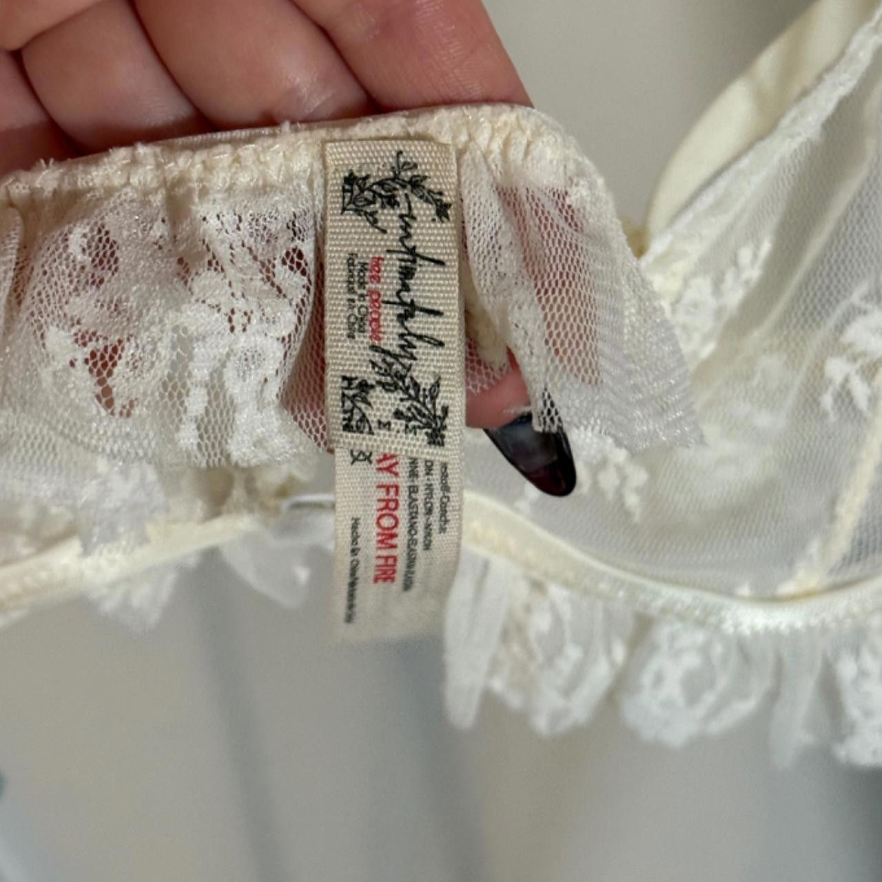 Free People white lacy bralette Size ONE SIZE - 4 Thumbnail