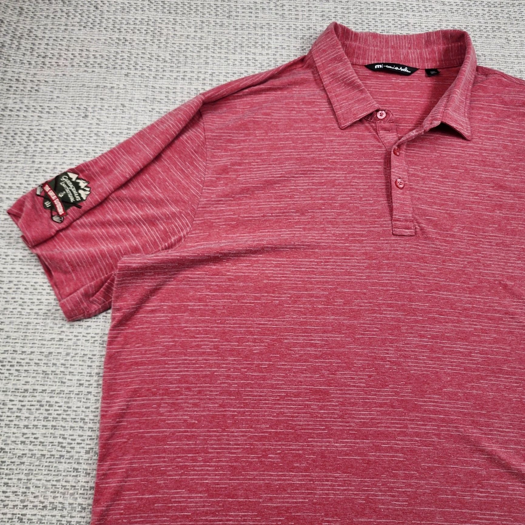 TravisMathew Travis Mathew Polo Golf Shirt Red 3XL Mens GarbageMan Invitational Stretch Size US XXL / EU 58 / 5 - 3 Thumbnail