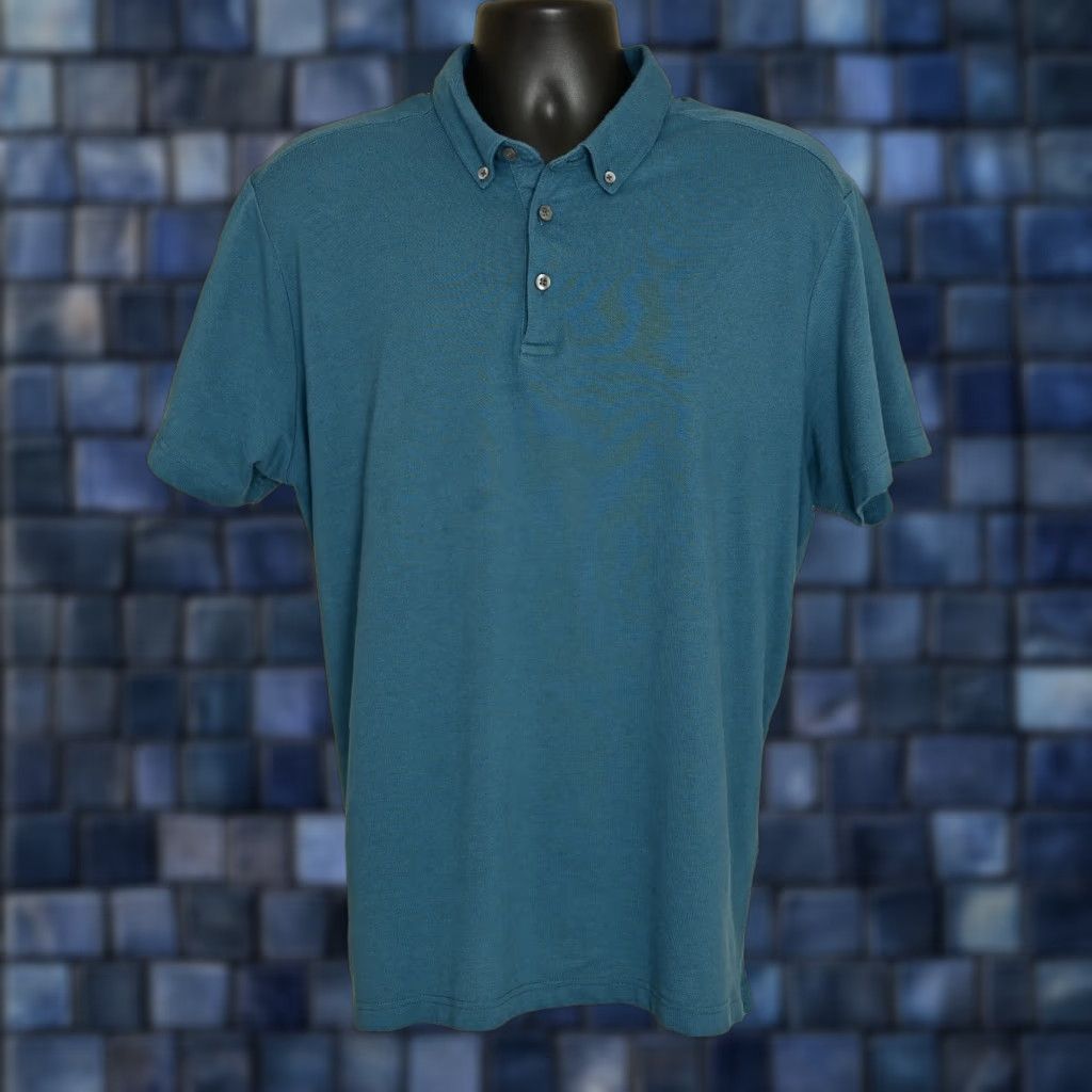 Vintage 14th & Union Polo Shirt Teal XL Short Sleeve Collared Pullover Men Button-Down 14th & Union Size US XL / EU 56 / 4 - 1 Thumbnail