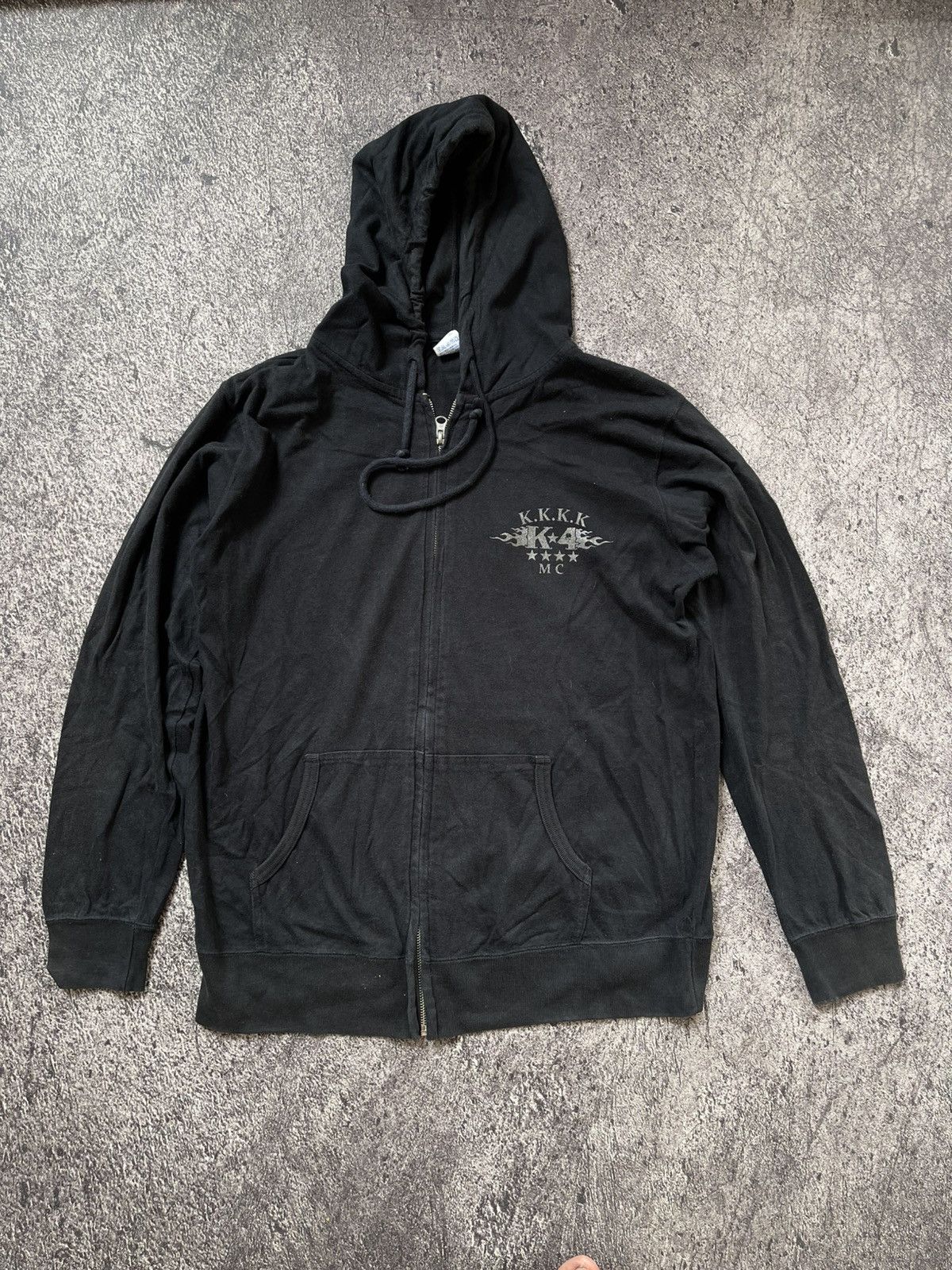 Japanese Brand Y2K United athle Skull zip Hoodie Size US L / EU 52-54 / 3 - 3 Thumbnail
