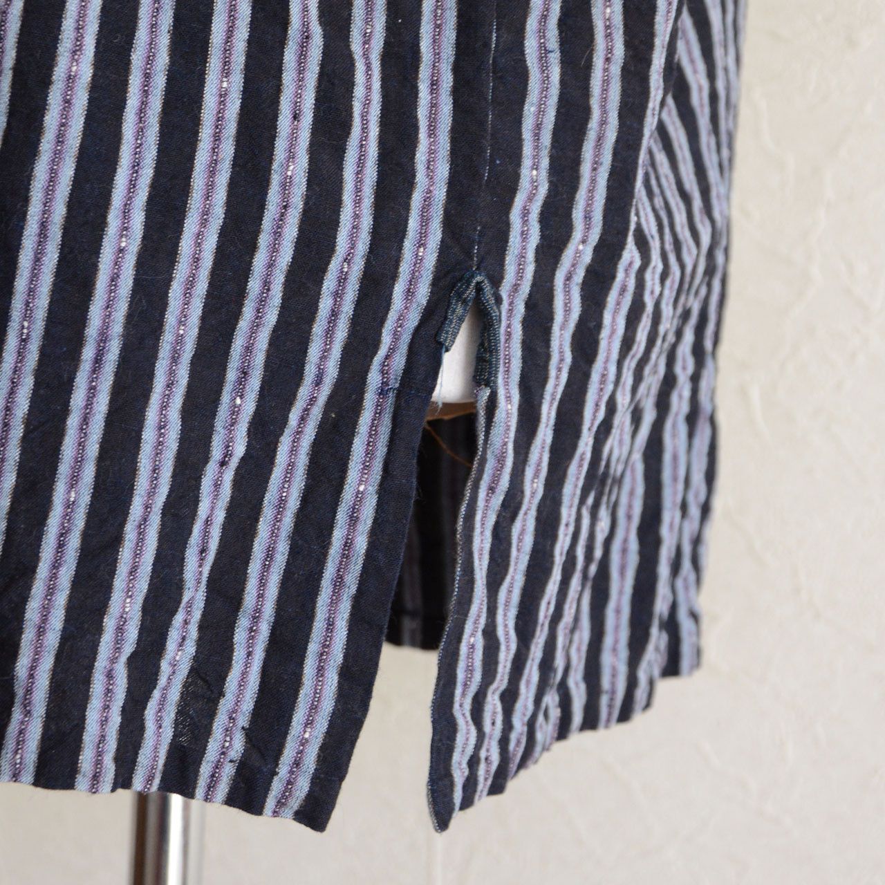 Other Vintage Japanese Noragi Jacket Indigo Striped Cotton Size M / US 6-8 / IT 42-44 - 6 Thumbnail