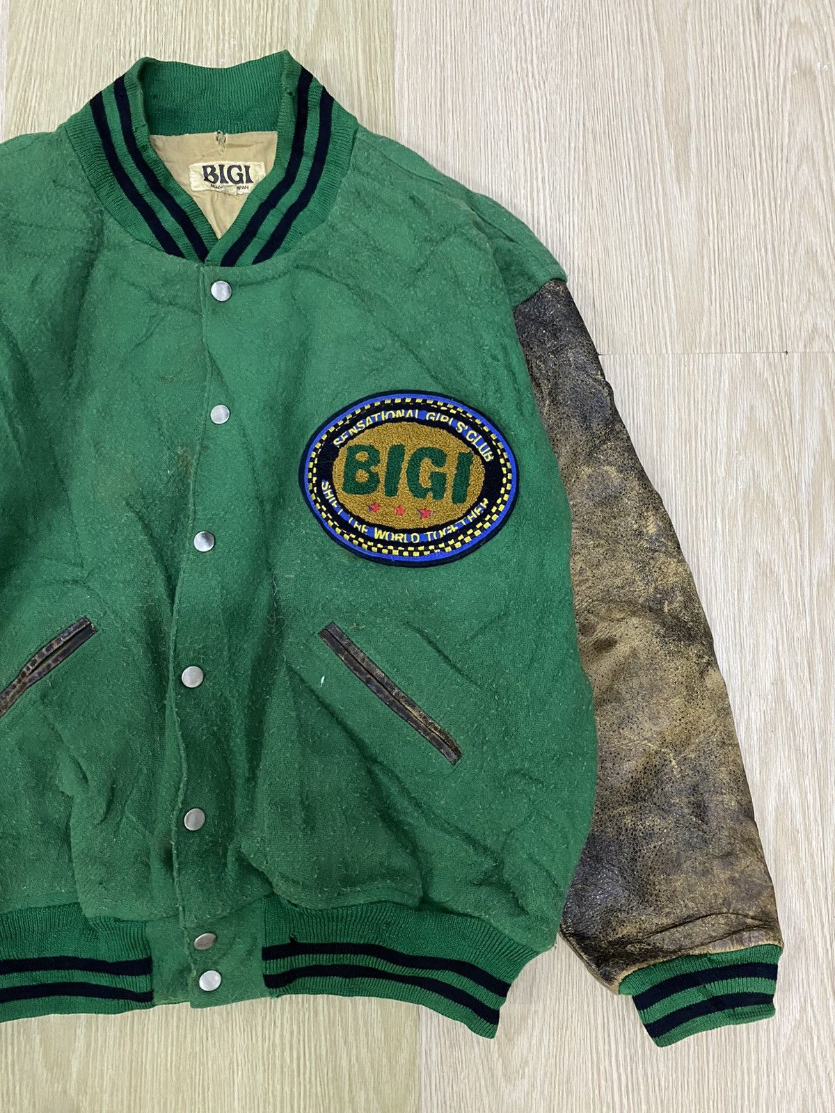 BIGI Vintage 80’s Bigi Mid-Air Leapers Tokyo 1983 varsity jacket Size US L / EU 52-54 / 3 - 3 Thumbnail