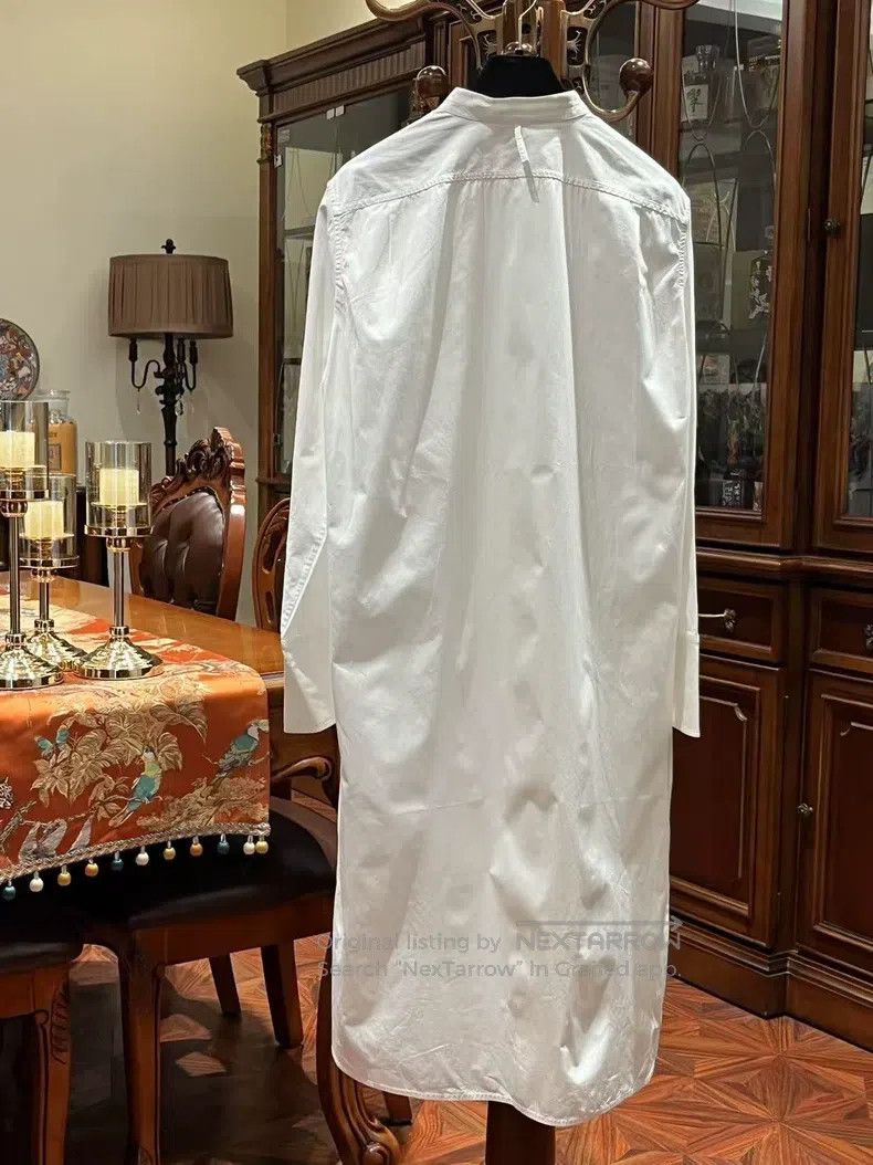 Hermes Hermes White shirt dress Size XS / US 0-2 / IT 36-38 - 2 Thumbnail