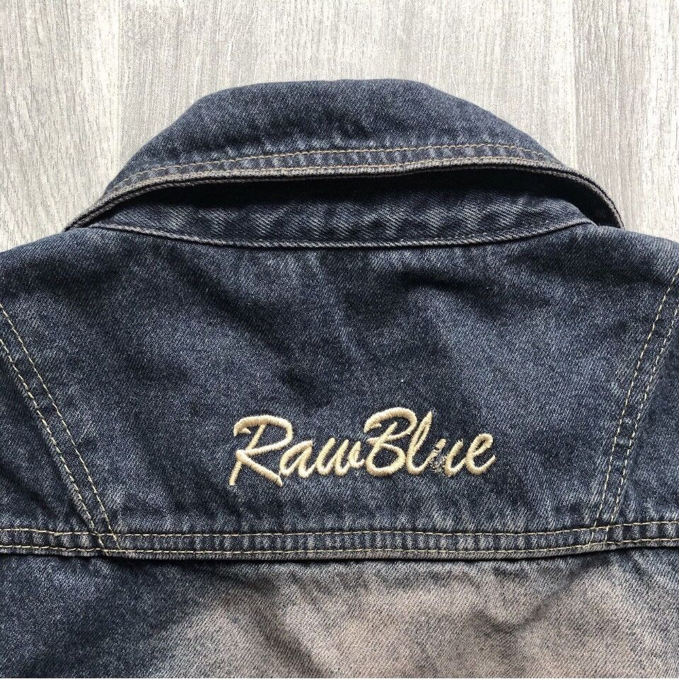 Other Raw Blue Jeans Vintage Embroidered Stonewash Denim Jacket Size US XL / EU 56 / 4 - 11 Thumbnail