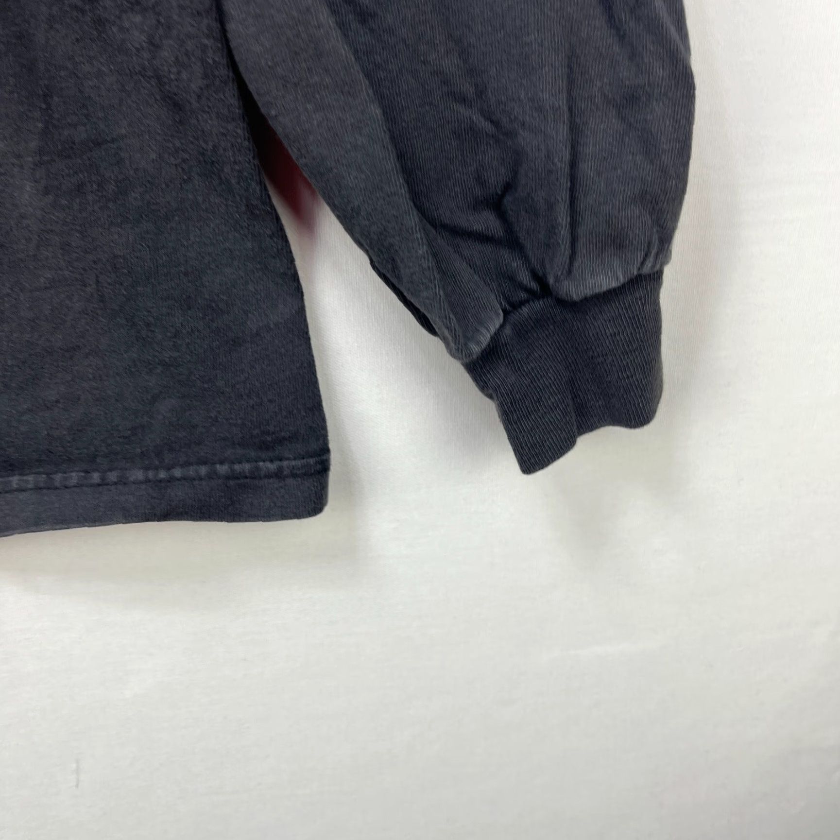 VINTAGE Rockport Long Sleeve Shirt L Black 90s Sun-Faded Men T-Shirt