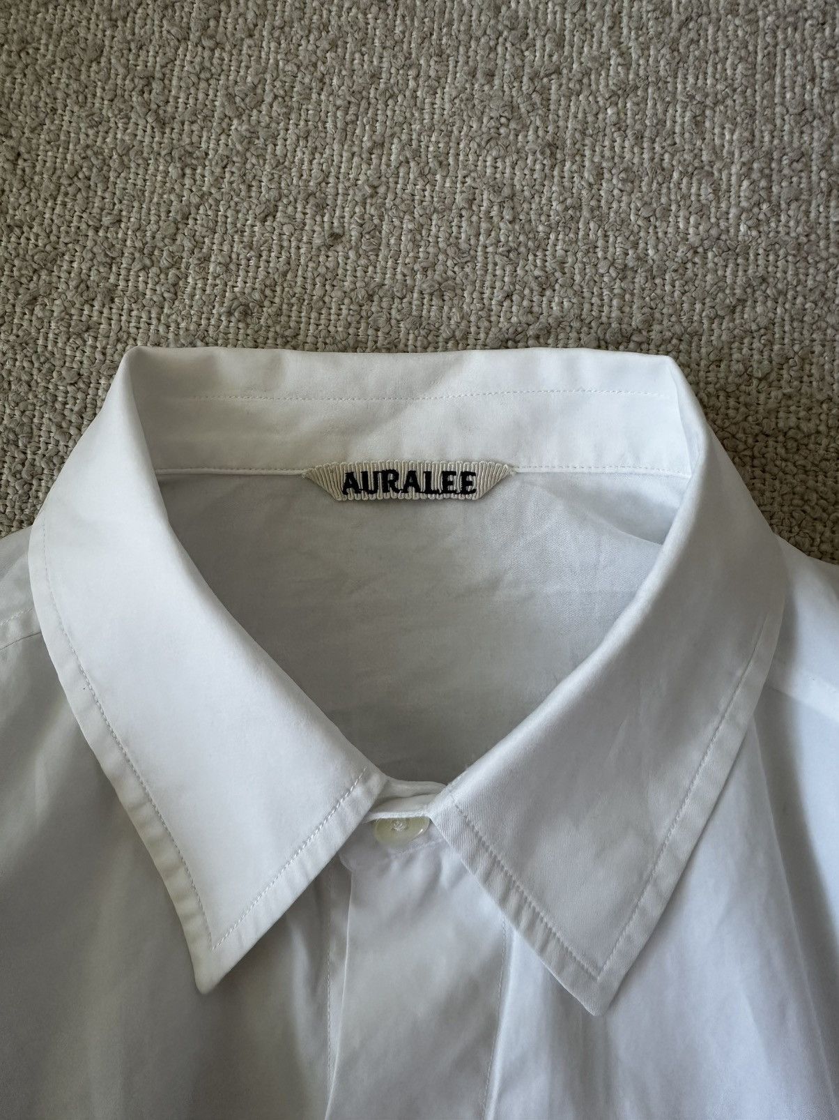 Auralee Auralee White Washed Finx Twill Shirt - Large/4 Size US L / EU 52-54 / 3 - 12 Thumbnail