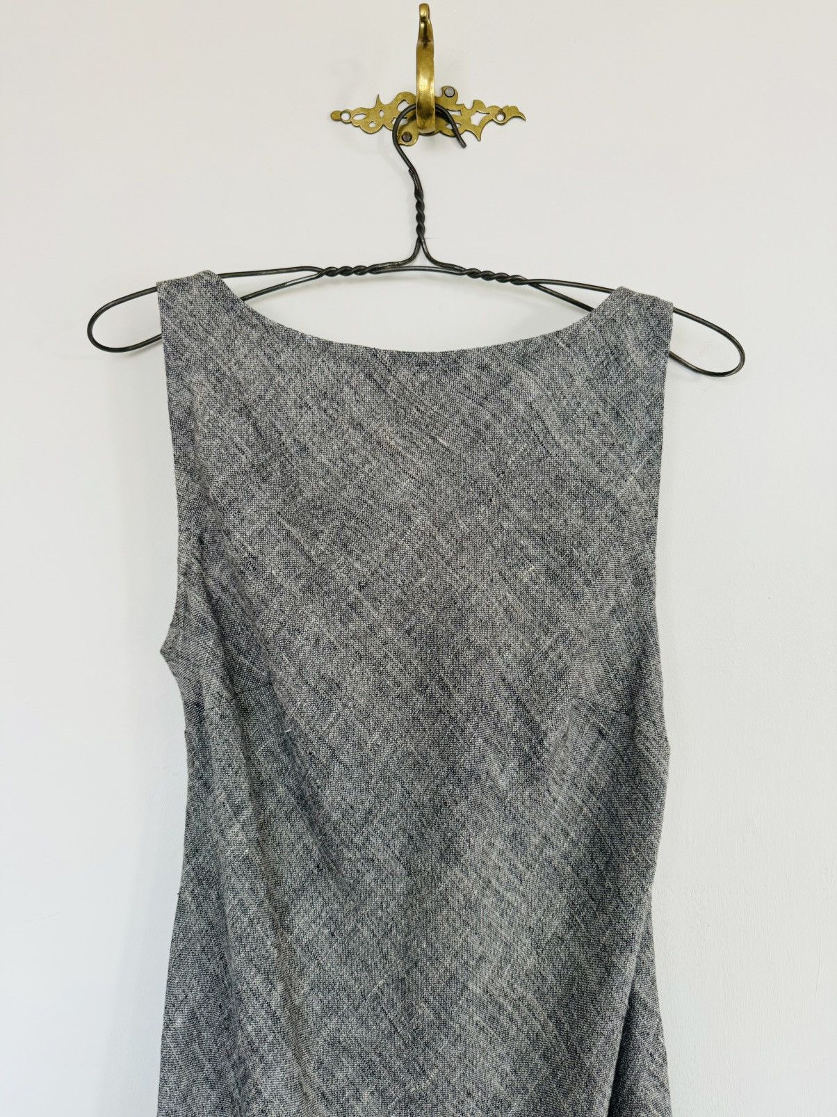 Philosophy di Lorenzo Serafini Philosophy Di Alberta Ferretti gray linen maxi gown Size XL / US 12-14 / IT 48-50 - 2 Thumbnail