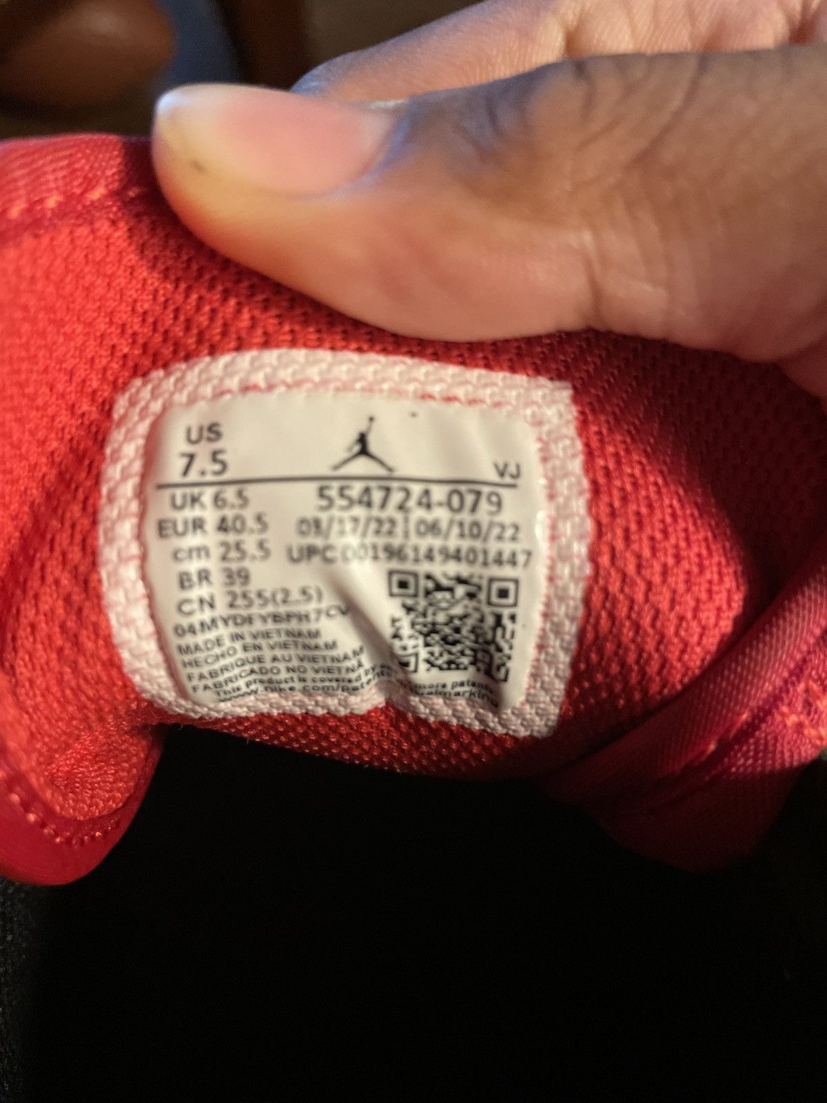 Jordan Brand Jordan 1 Red Black White Size US 7.5 / EU 40-41 - 5 Thumbnail