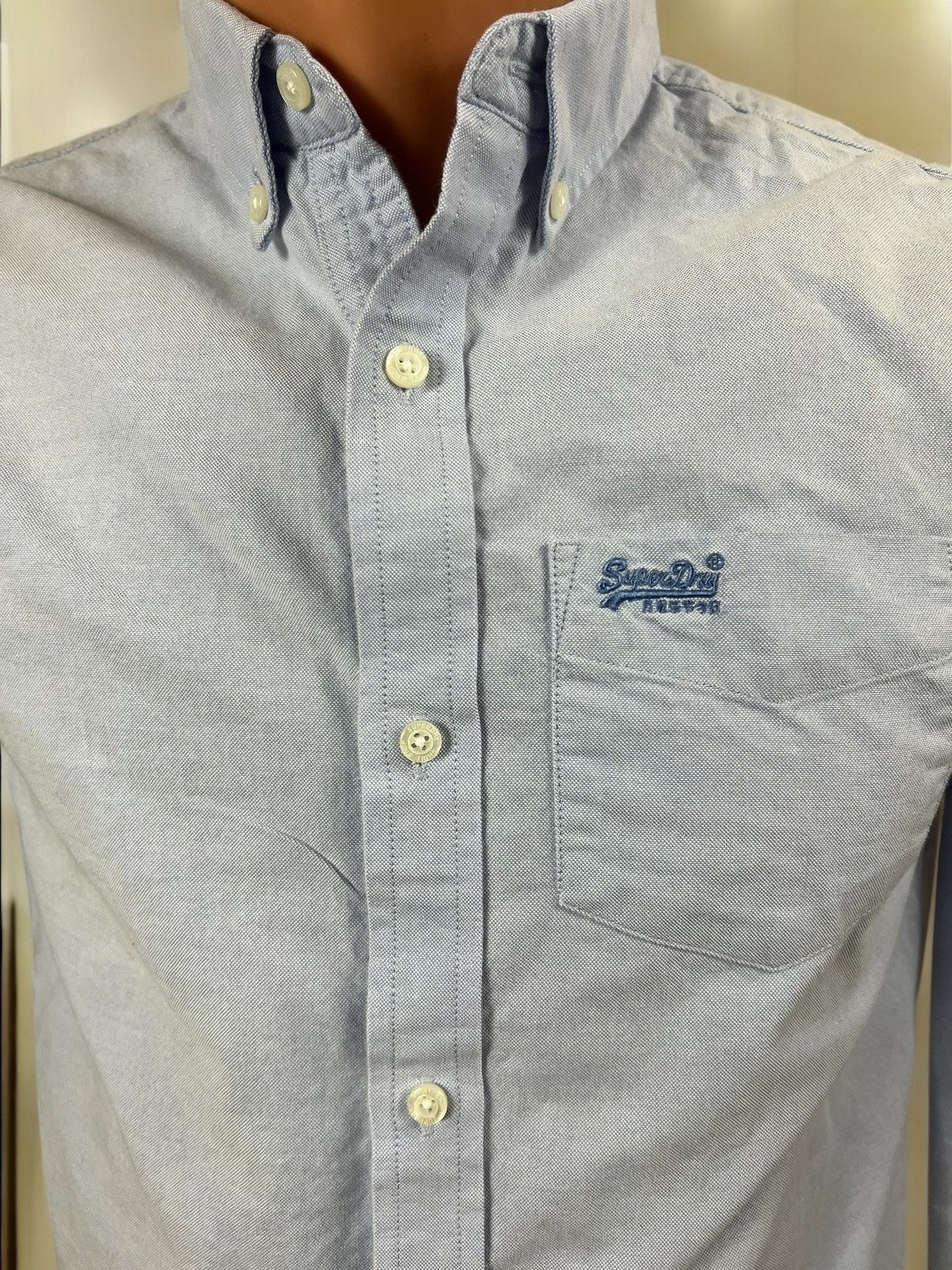 Superdry Superdry blue cotton shirt size S Size US S / EU 44-46 / 1 - 2 Thumbnail