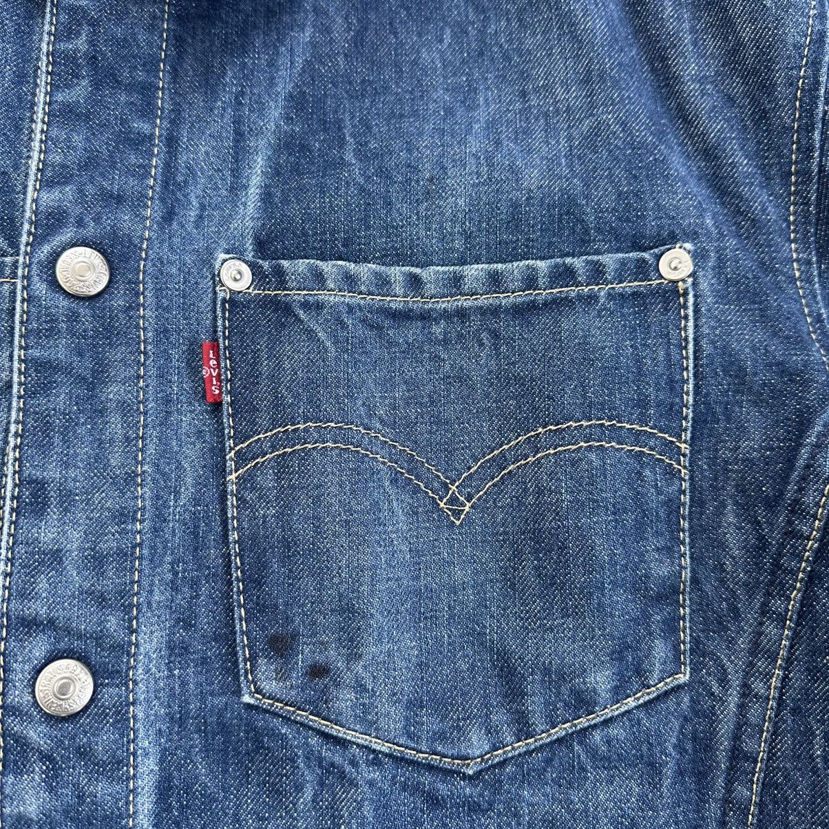 Levi's Levis Engineered Jeans Snap Button Denim Jacket Size US L / EU 52-54 / 3 - 6 Thumbnail