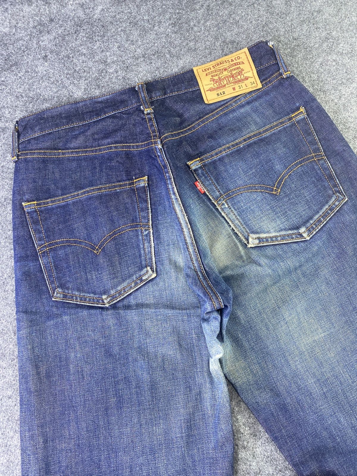 Levi's × Vintage Vintage Levis 512 Blue Wash Jeans - J913 Size US 31 - 12 Thumbnail