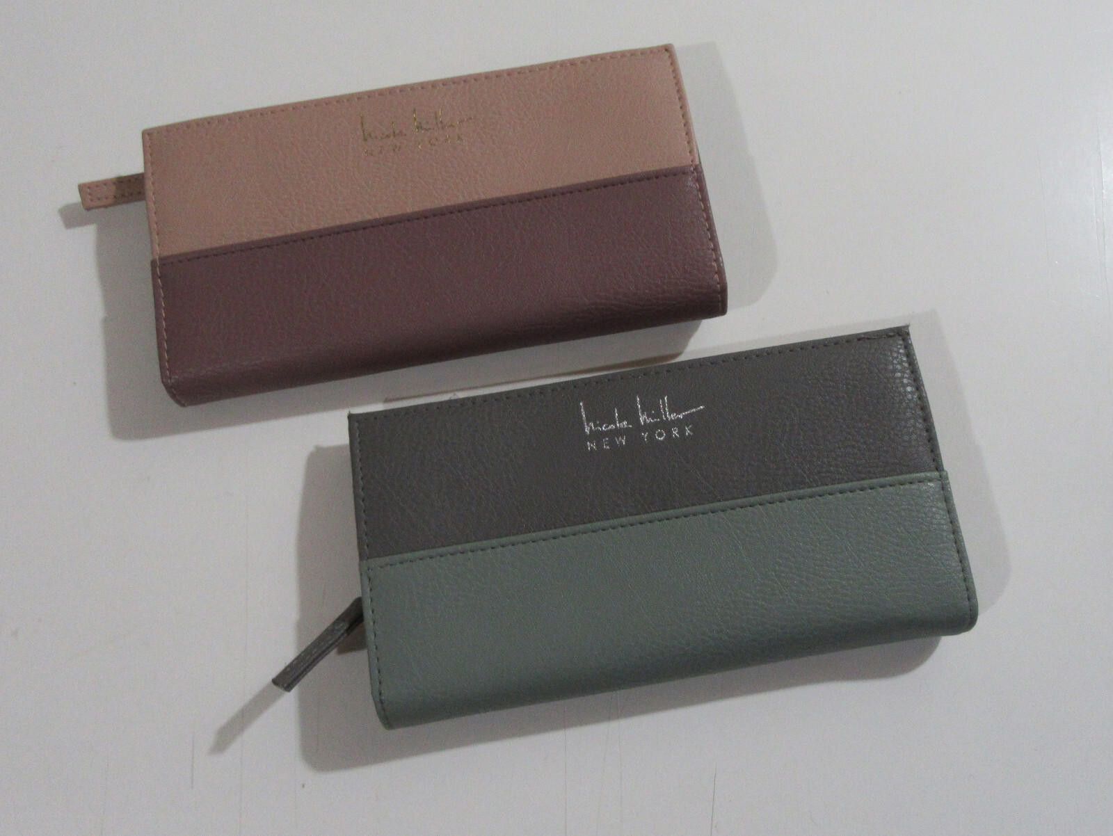 Nicole Miller Nicole Miller Womens Cosette Wallet NWT Dusty Slate/Celedon Size ONE SIZE - 7 Thumbnail