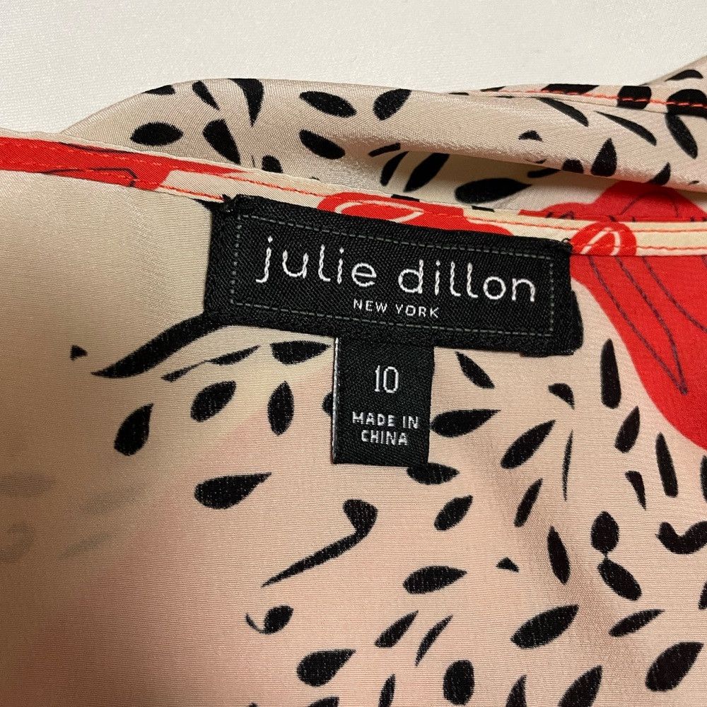 Other JULIE DILLON Silk Draped Crêpe de Chine Sheath Dress Size 10 Size L / US 10 / IT 46 - 7 Thumbnail