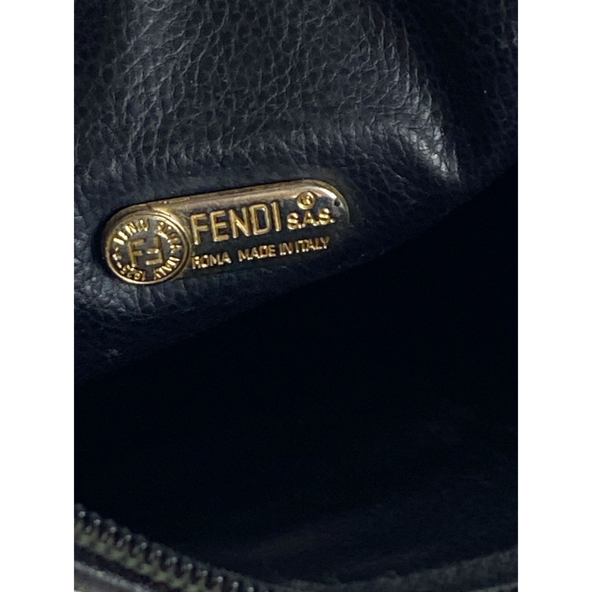 Fendi VTG 80s Fendi Pequin Striped Coated Canvas Crossbody Purse W Size ONE SIZE - 5 Thumbnail