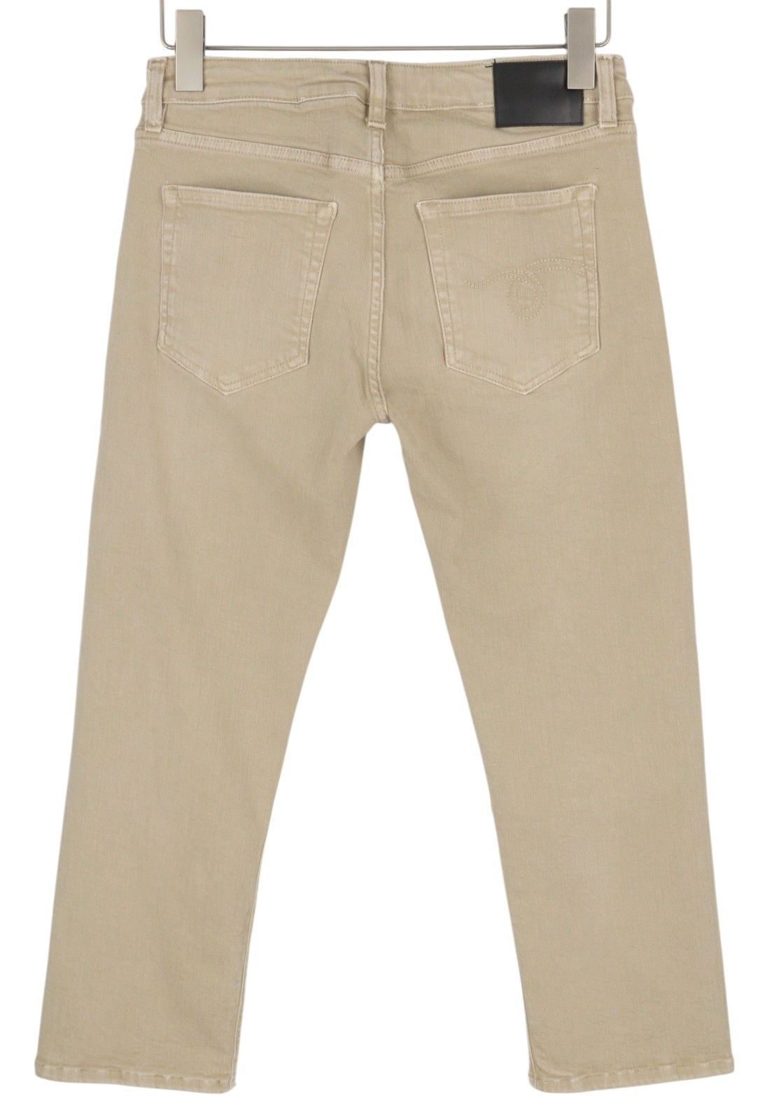 R13 BOY STRAIGHT 28 Khaki Stretch Faded Cropped 86263 Size 28" / US 6 / IT 42 - 4 Thumbnail