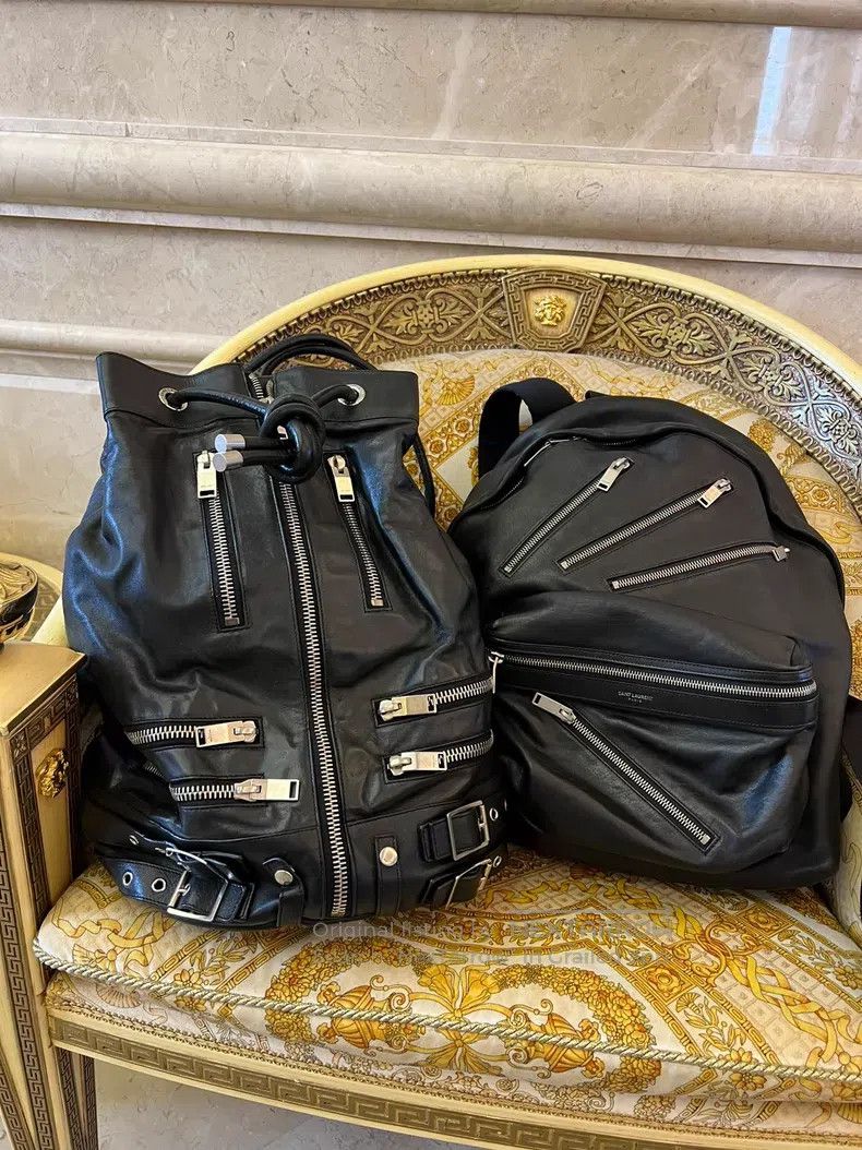Saint Laurent Paris Saint Laurent Paris Multi-Zip Bucket Bag Size ONE SIZE - 7 Thumbnail