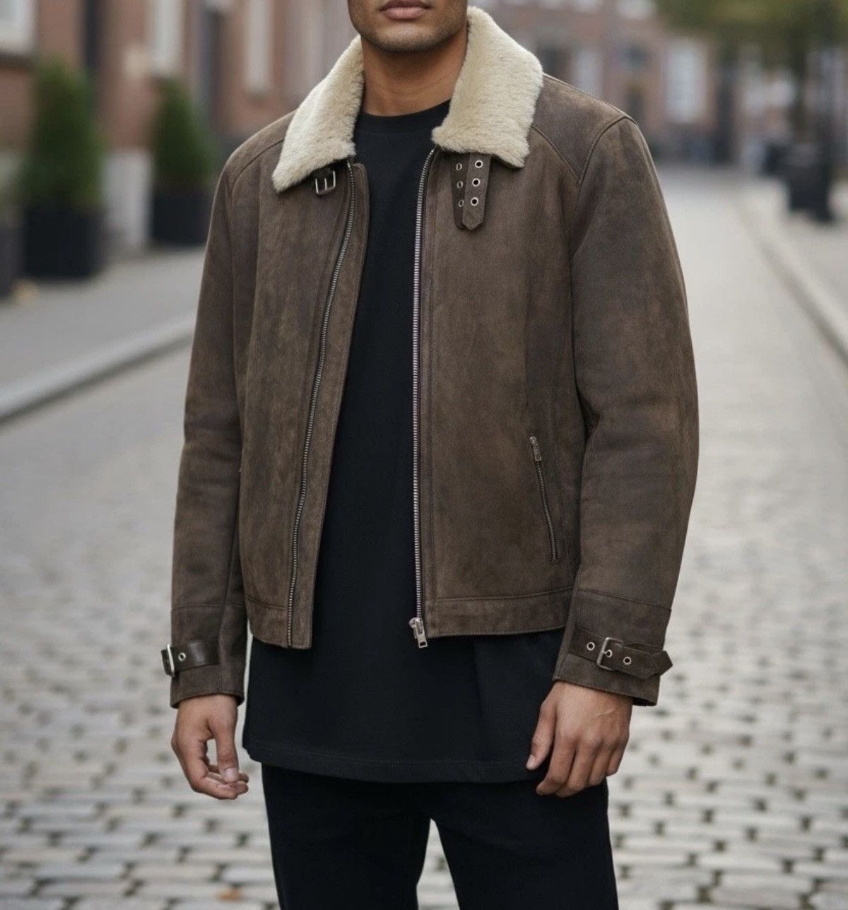 Other DELAN sheep leather Jacket NWT $1608 Size US XL / EU 56 / 4 - 3 Thumbnail