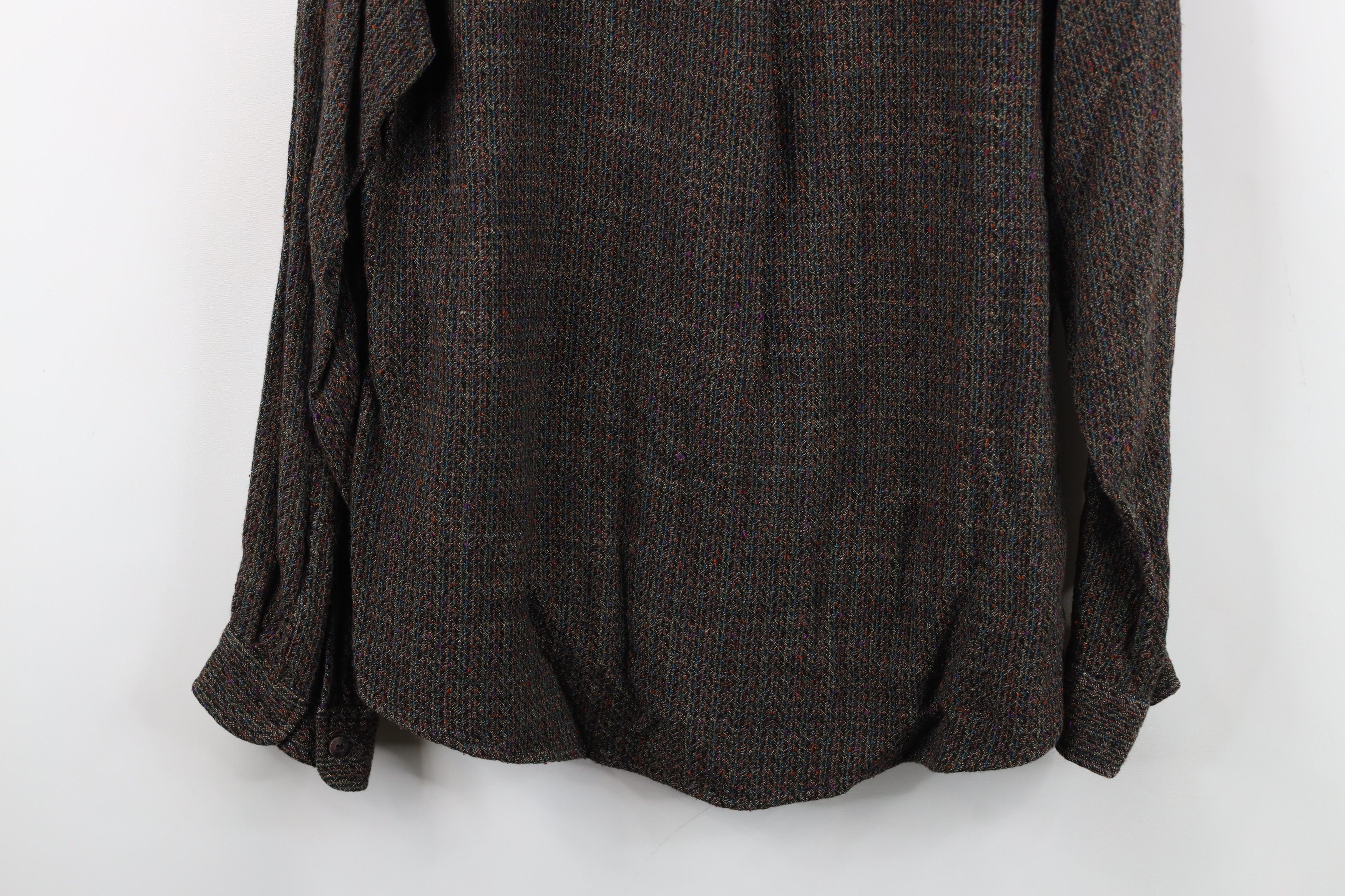 Vintage Vintage 90s Streetwear Knit Heavyweight Button Shirt USA Size US M / EU 48-50 / 2 - 13 Thumbnail
