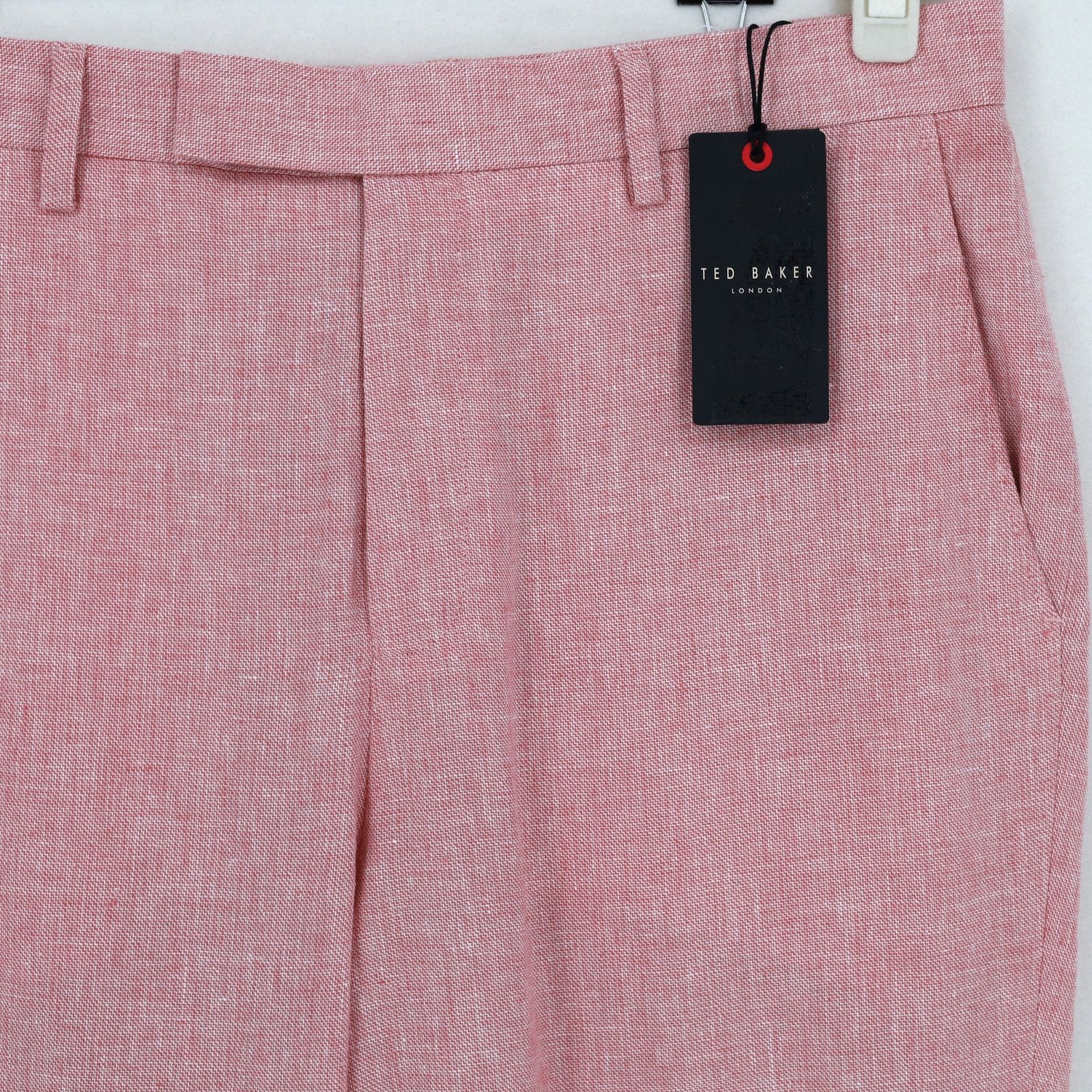 Ted Baker Ted Baker London Men's Pink Casual Slim Fit Trousers 36R Size US 36 / EU 52 - 5 Thumbnail
