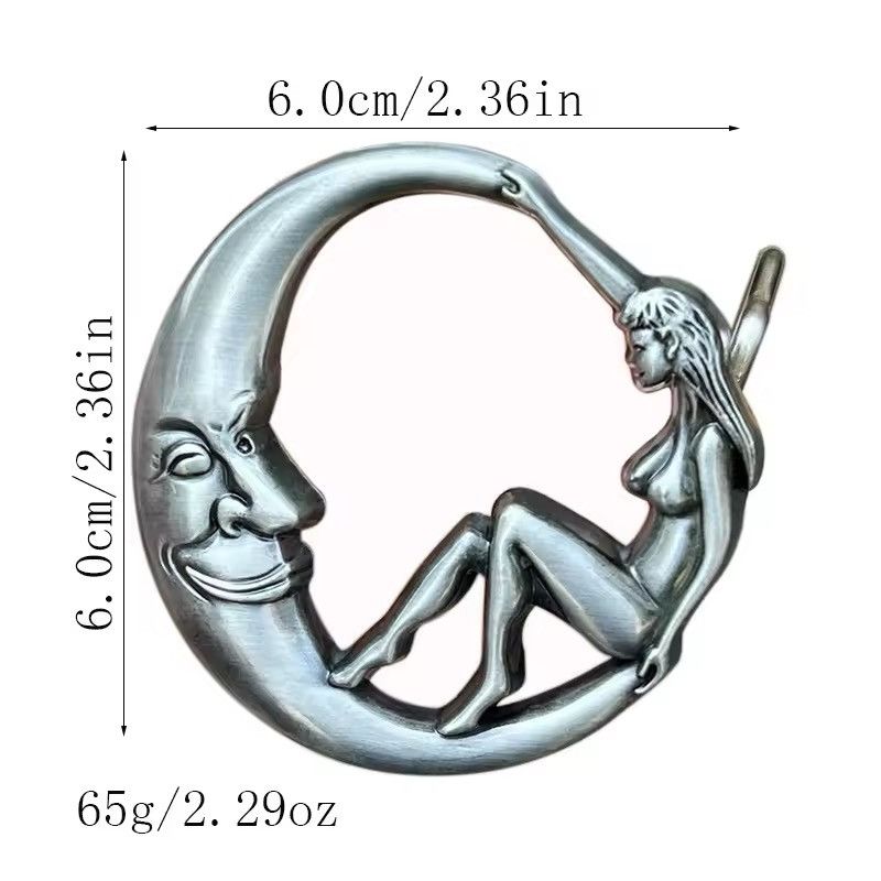 Japanese Brand × Vintage Moon beauty belt buckle ( no belt ) Size ONE SIZE - 3 Thumbnail