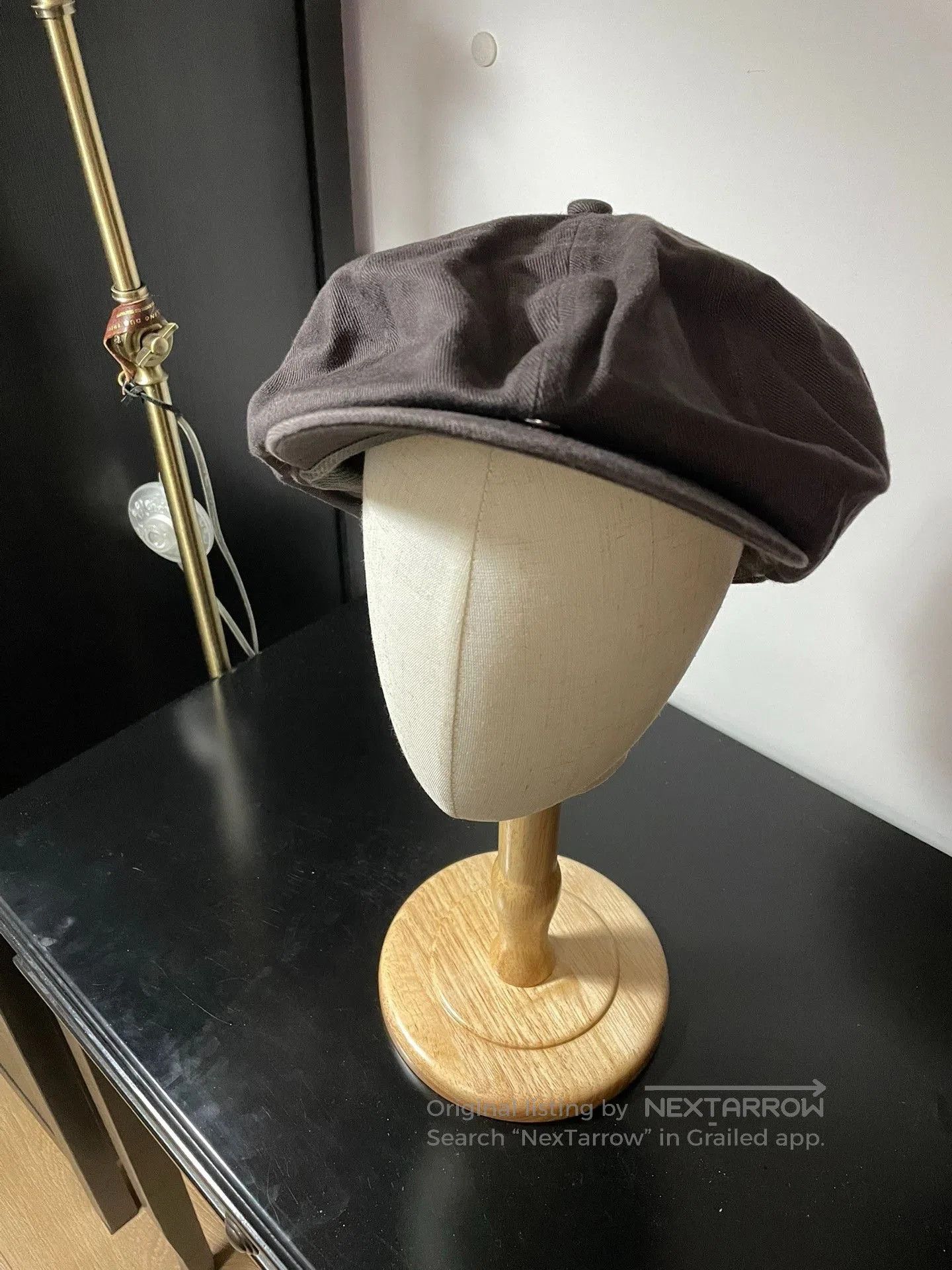 Nigel Cabourn Nigel Cabourn Vintage Charcoal Newsboy Cap. Size ONE SIZE - 2 Thumbnail