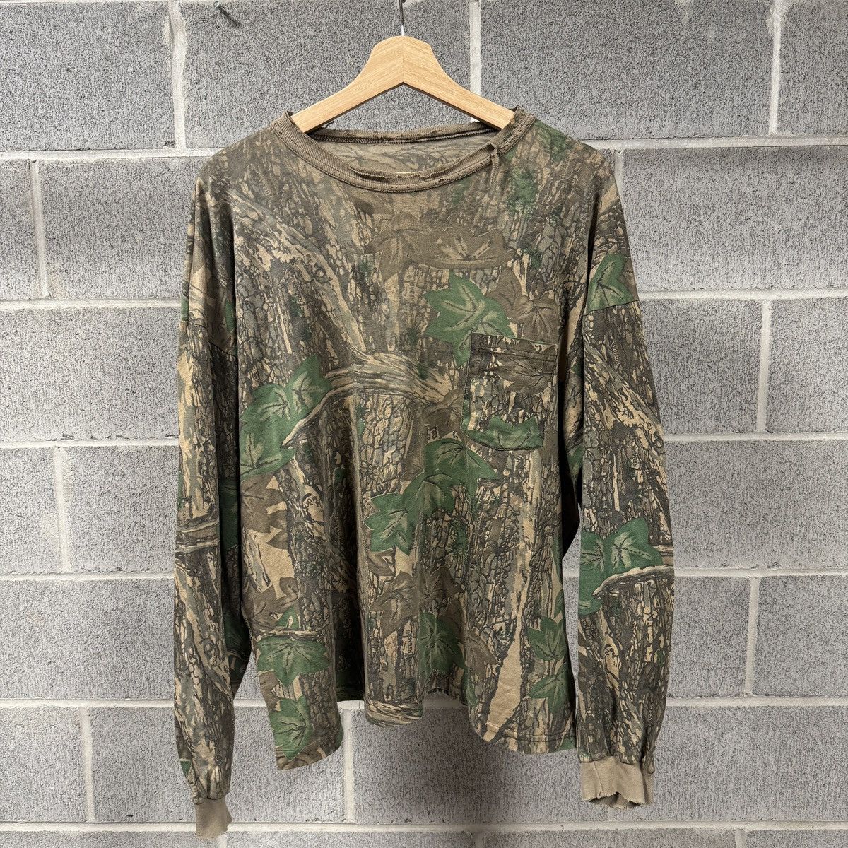Vintage Thrashed Faded Distressed Dirty Camo Shirt ERD Grunge Chrome Size US L / EU 52-54 / 3 - 1 Thumbnail