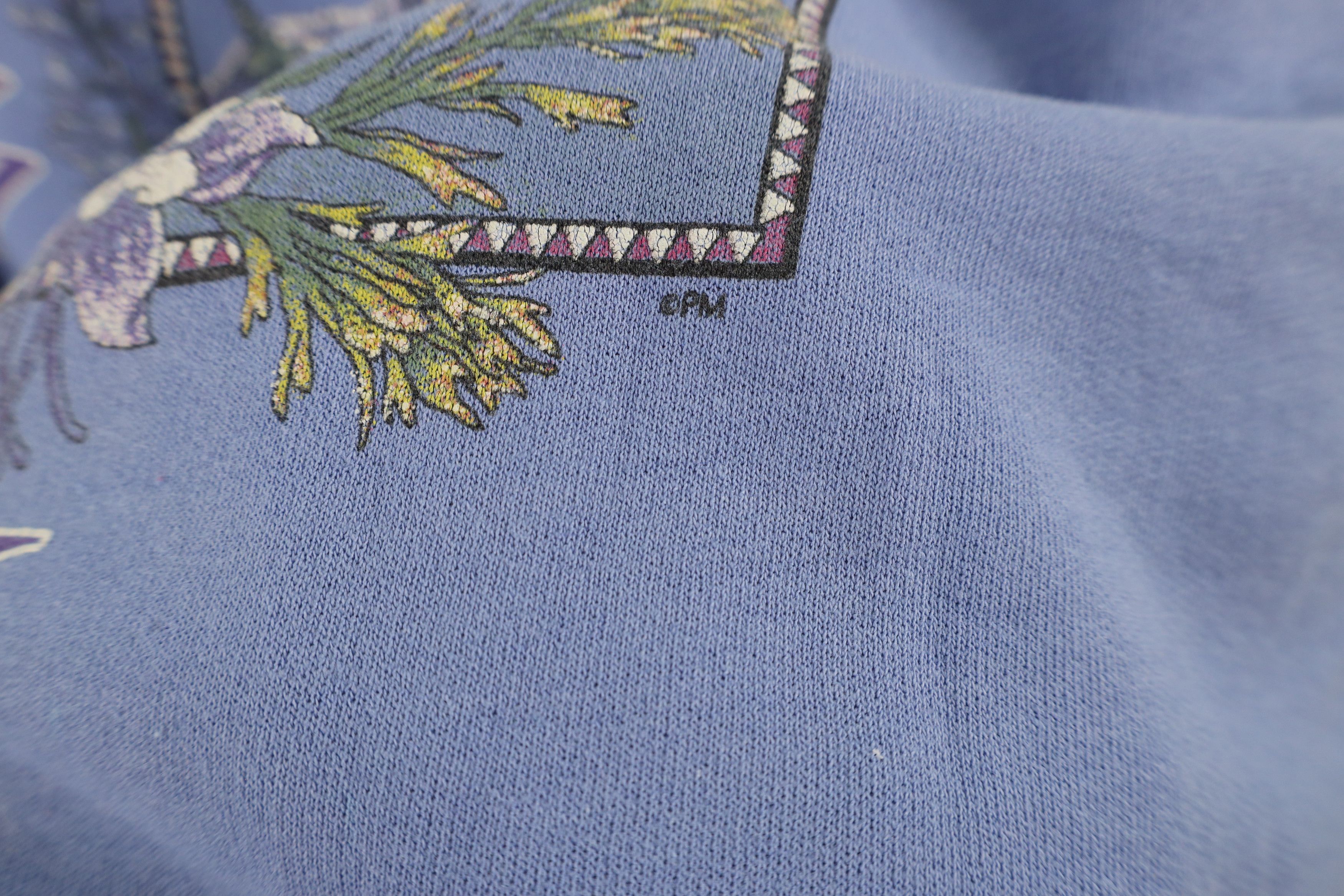 Vintage Vintage 90s Streetwear Flower Nature Cody Wyoming Sweatshirt Size L / US 10 / IT 46 - 9 Thumbnail