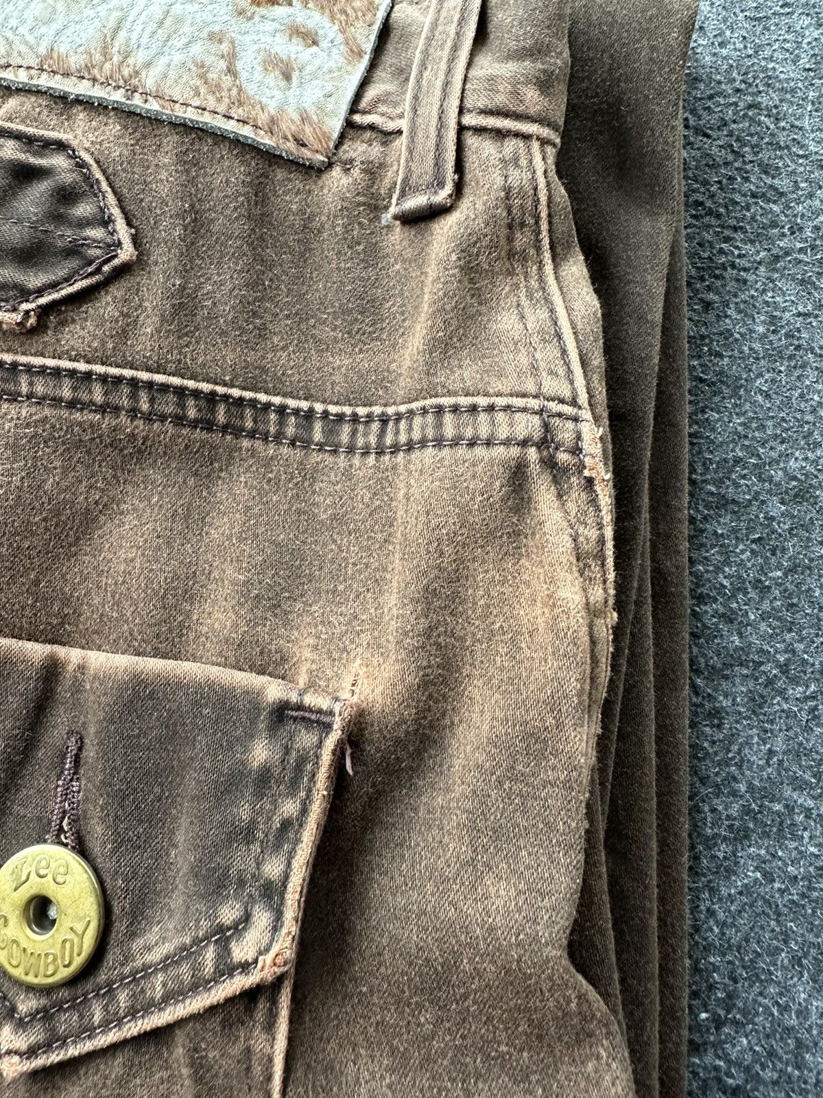 Beauty Beast × If Six Was Nine × Lee Vintage Lee Wide Leg Tapered Nice Faded Colour D254 Size US 32 / EU 48 - 15 Thumbnail