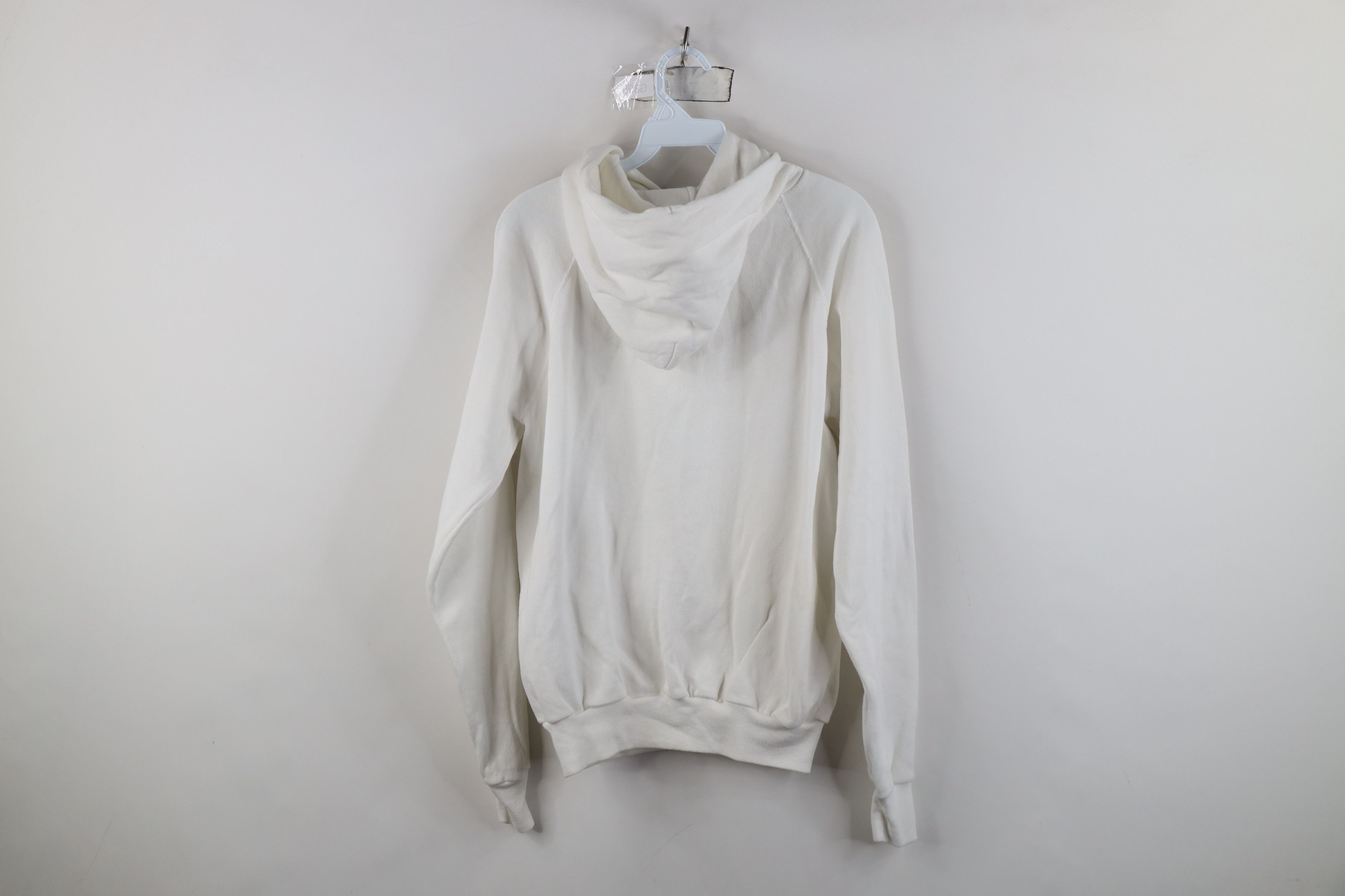 Hanes Vintage 80s Hanes Hoodie Sweatshirt White Streetwear USA Size US M / EU 48-50 / 2 - 9 Thumbnail