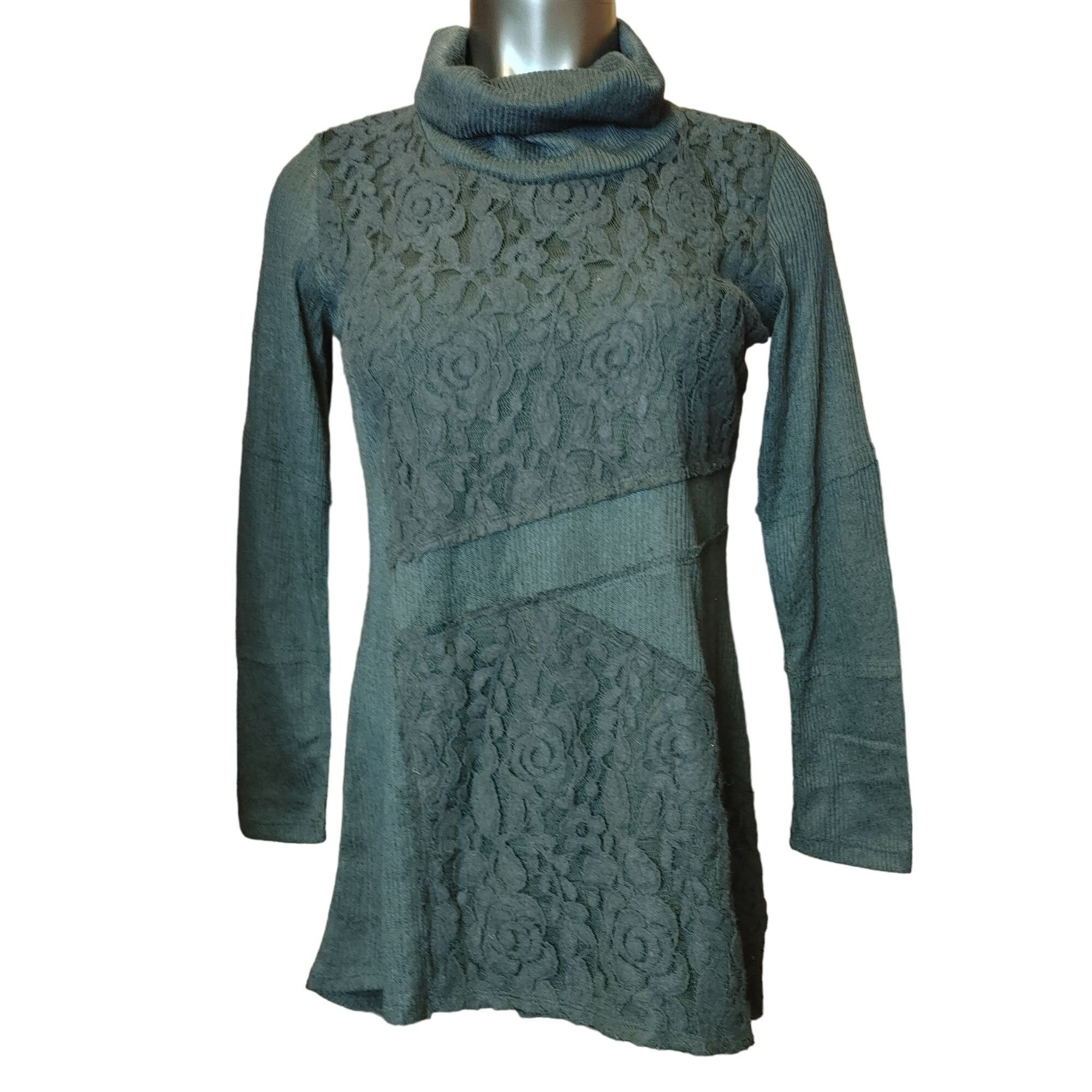Other RXB Womens S Black Cowl Neck Long Sleeve Asymmetrical Hem La Size S / US 4 / IT 40 - 1 Thumbnail