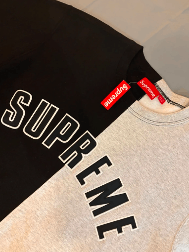 Supreme Sweat col rond Supreme coupé en deux neuf avec étiquette Size US L / EU 52-54 / 3 - 7 Thumbnail