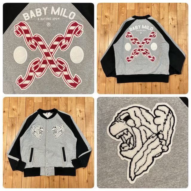 Bape BAPE MILO LOGO sweat varsity jacket a bathing ape NIGO Size US M / EU 48-50 / 2 - 1 Thumbnail