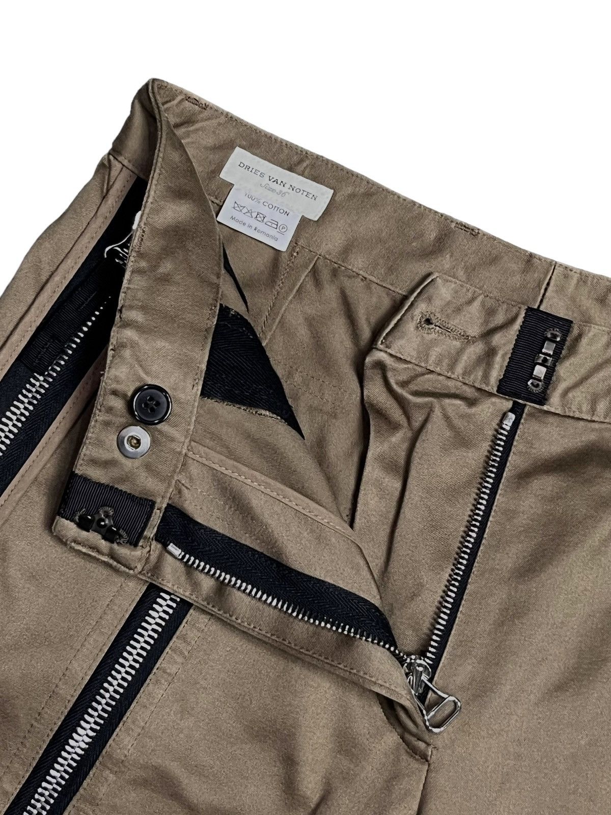 Dries Van Noten Dries Van Noten Multi-Zip Cotton Pants - Rare Archive Size US 28 / EU 44 - 21 Thumbnail