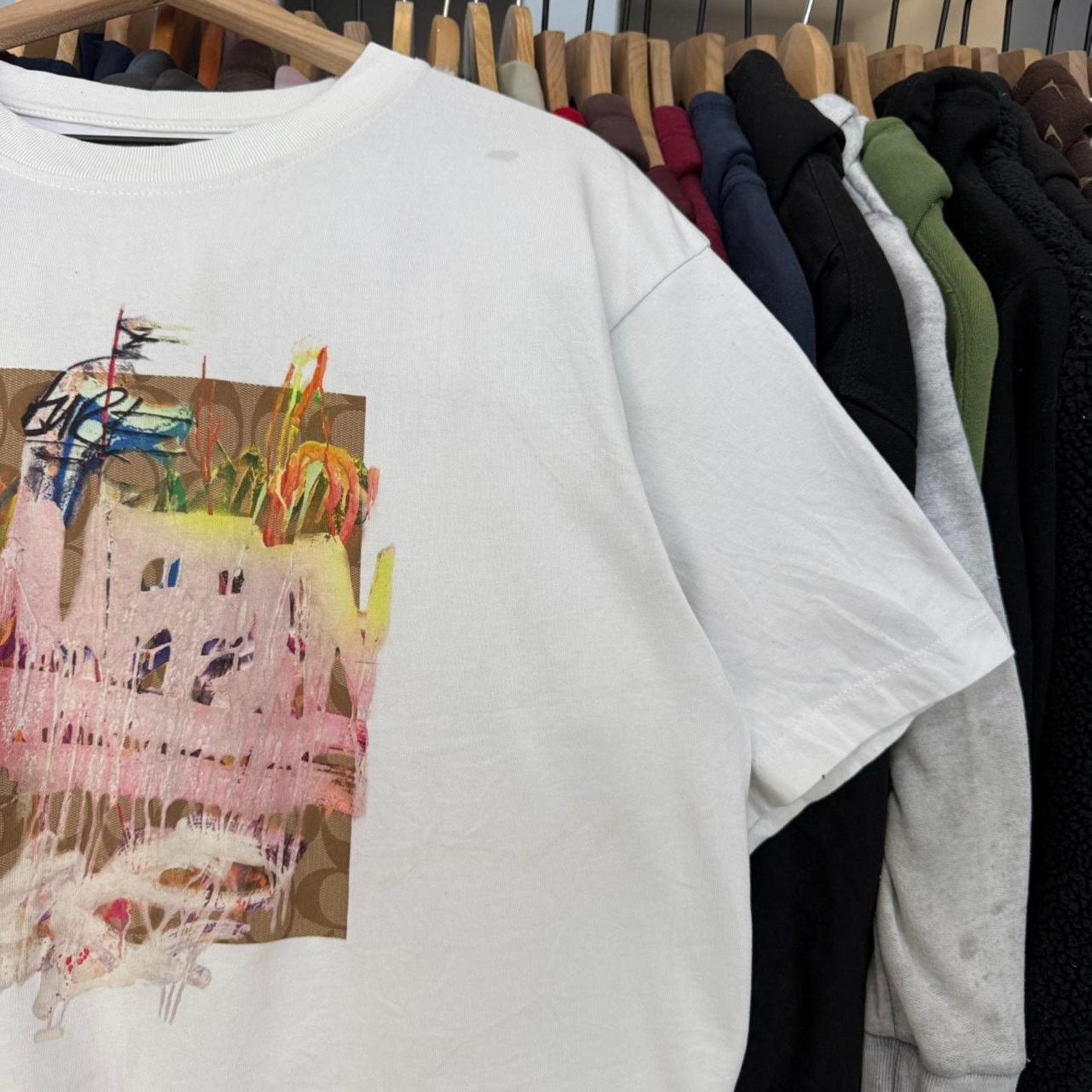 Coach Coach Mint Serf Designer T-Shirt White Size US L / EU 52-54 / 3 - 3 Thumbnail
