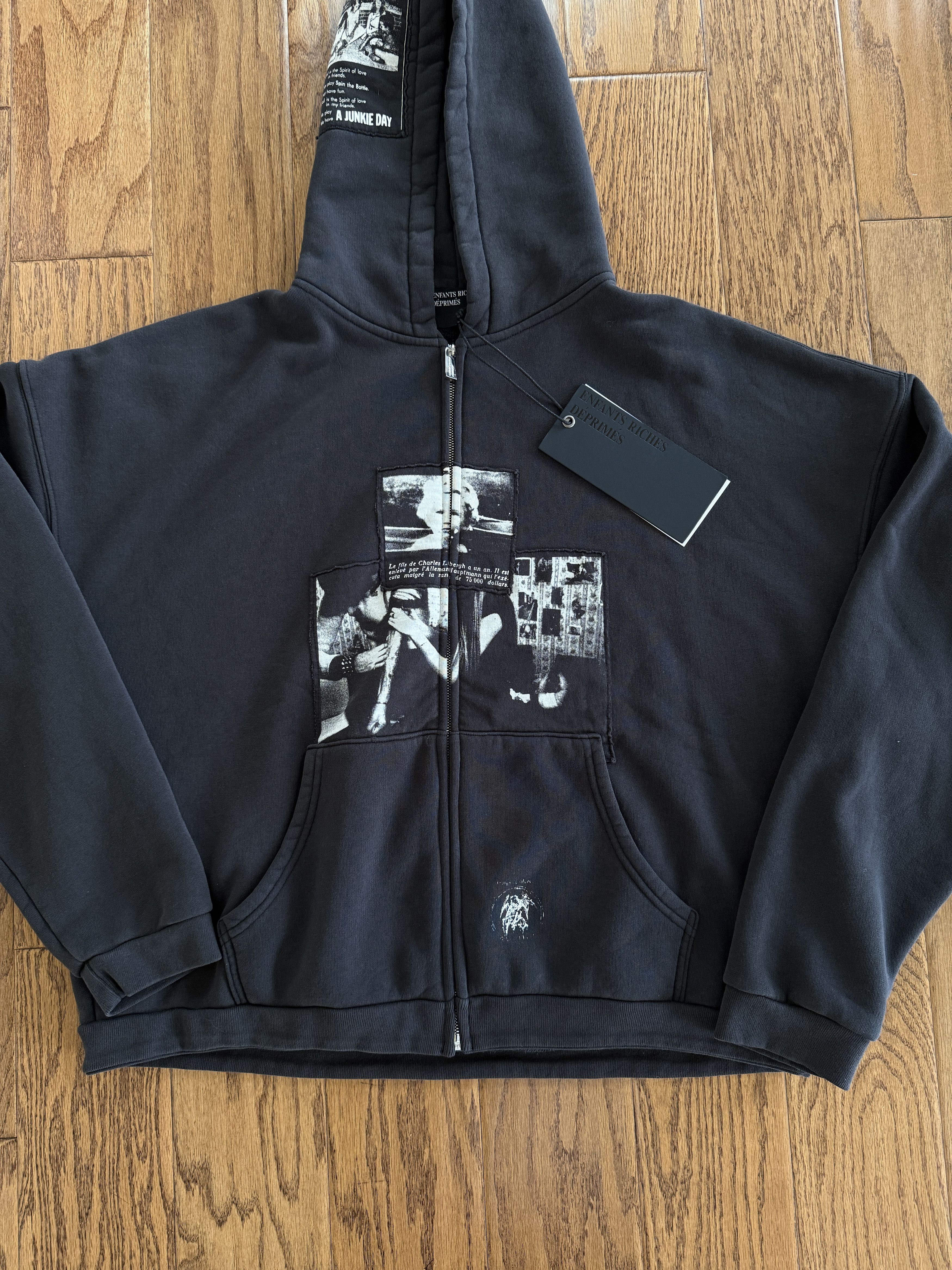 Enfants Riches Deprimes × Maxfield Los Angeles ERD x Maxfield Assemblage 4.5 Year War Zip Up Hoodie Size US XL / EU 56 / 4 - 2 Thumbnail