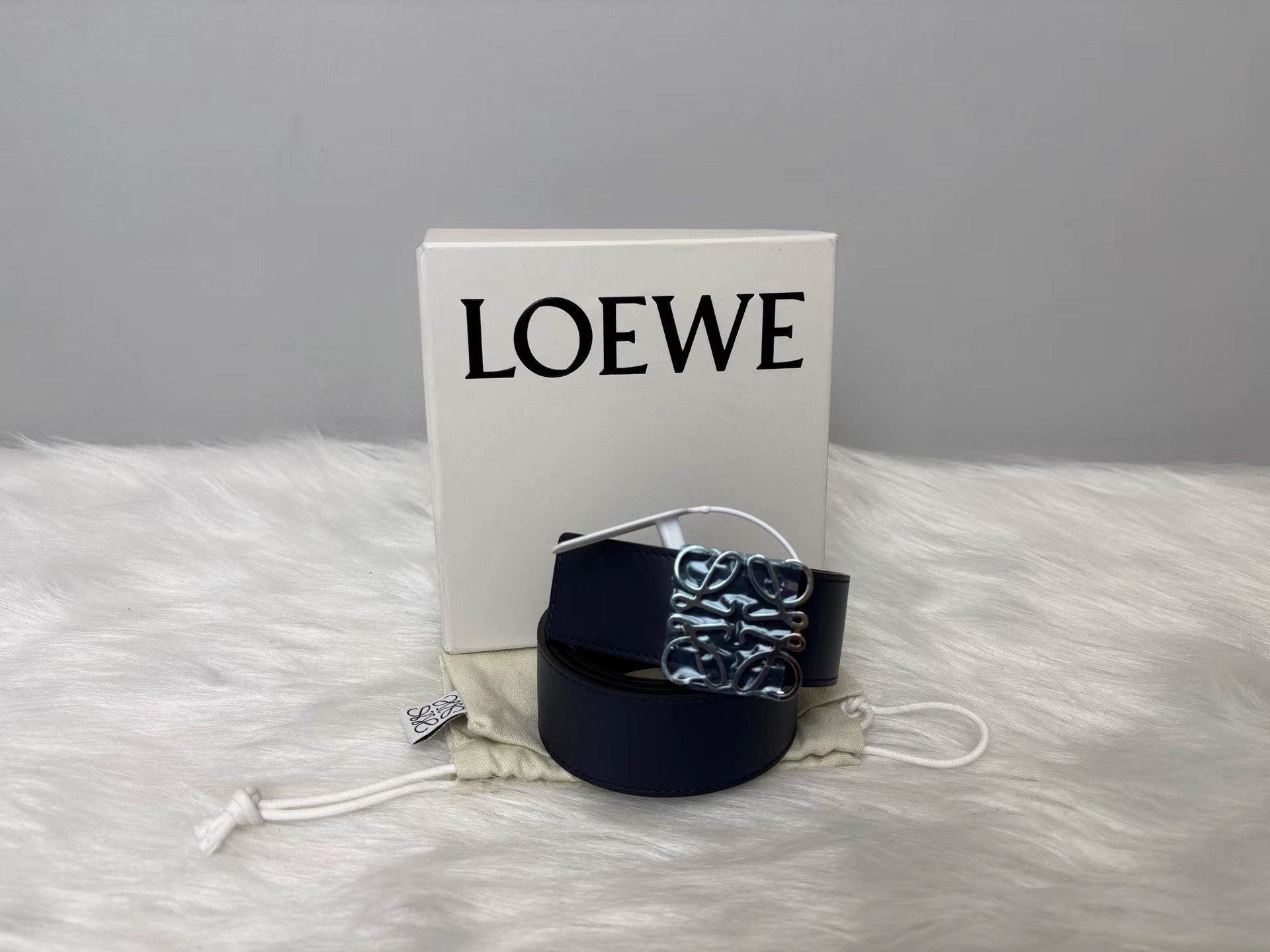 Loewe Loewe Iconic Smooth Buckle Leather Reversible Belt K36 Size ONE SIZE - 4 Thumbnail