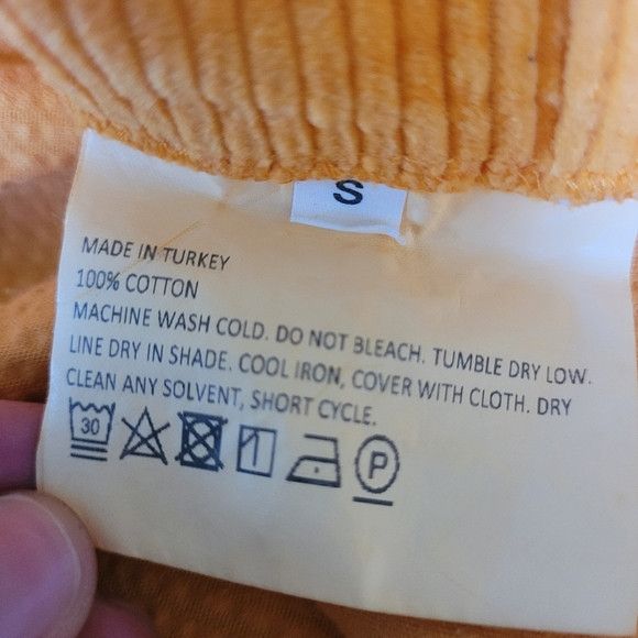 ERL ERL cotton corduroy orange yellow shorts size small Size 27" / US 4 / IT 40 - 6 Thumbnail