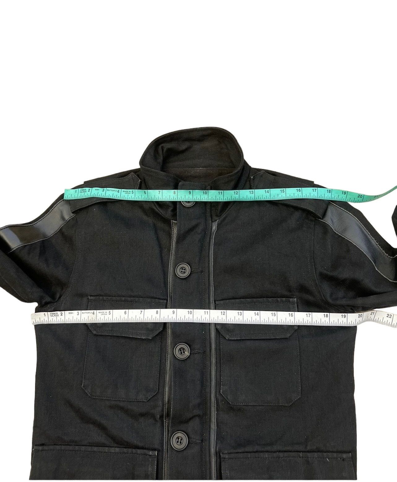 junhashimoto Jun Hashimoto Macknight Hybrid Black Denim Jacket Size US M / EU 48-50 / 2 - 3 Thumbnail
