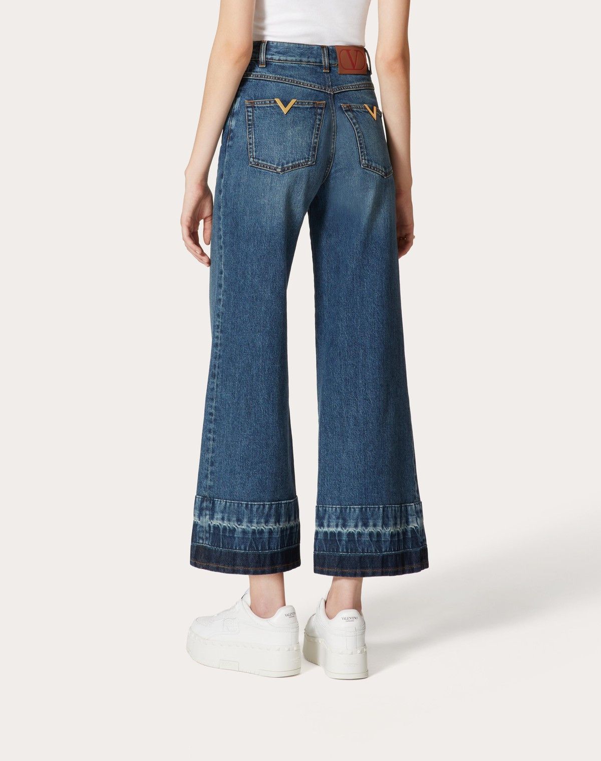 Valentino o1s1wg110525 Washed Denim Jeans in Blue Size 24" / US 00 / IT 34 - 5 Thumbnail