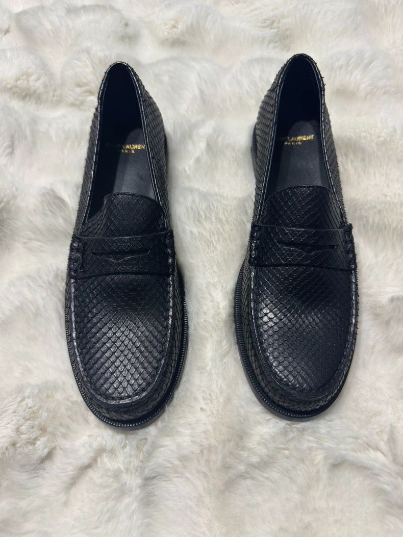 Saint Laurent Paris saint Laurent parisRare Leather Men's Loafers Leather Shoe Size US 9 / EU 42 - 5 Thumbnail
