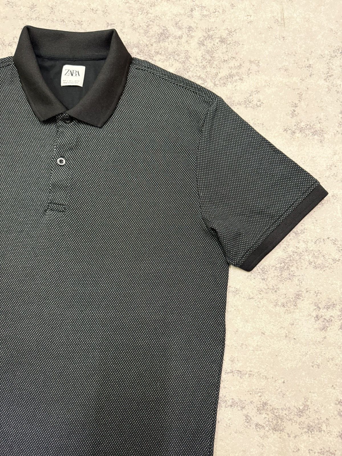 Zara Zara Black Colar Shirt Size US M / EU 48-50 / 2 - 5 Thumbnail
