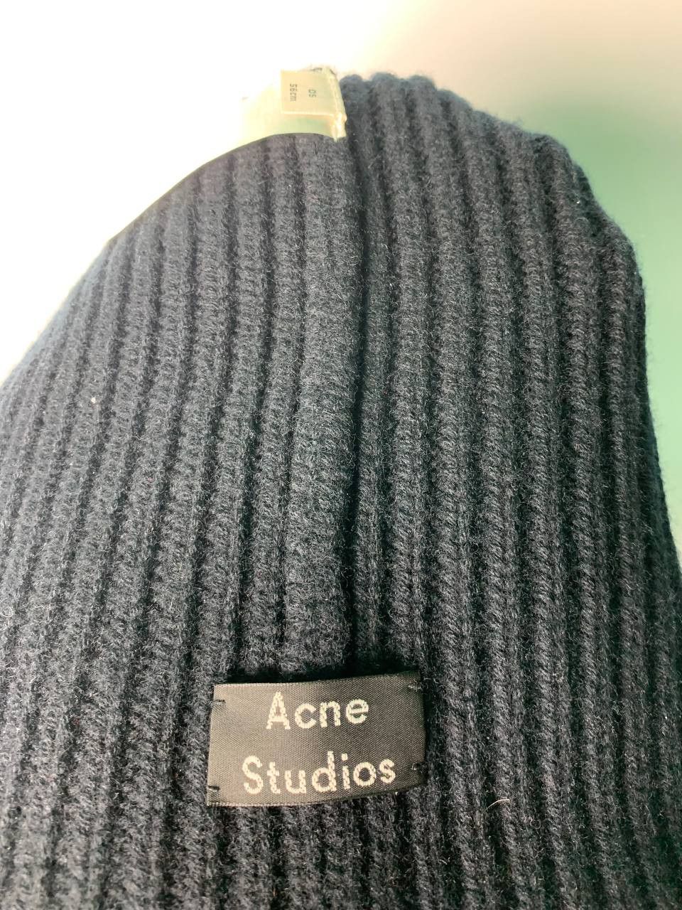 Acne Studios × Vintage Acne Studios Hat Knitted Vintage Box Logo Face Wool Size ONE SIZE - 3 Thumbnail