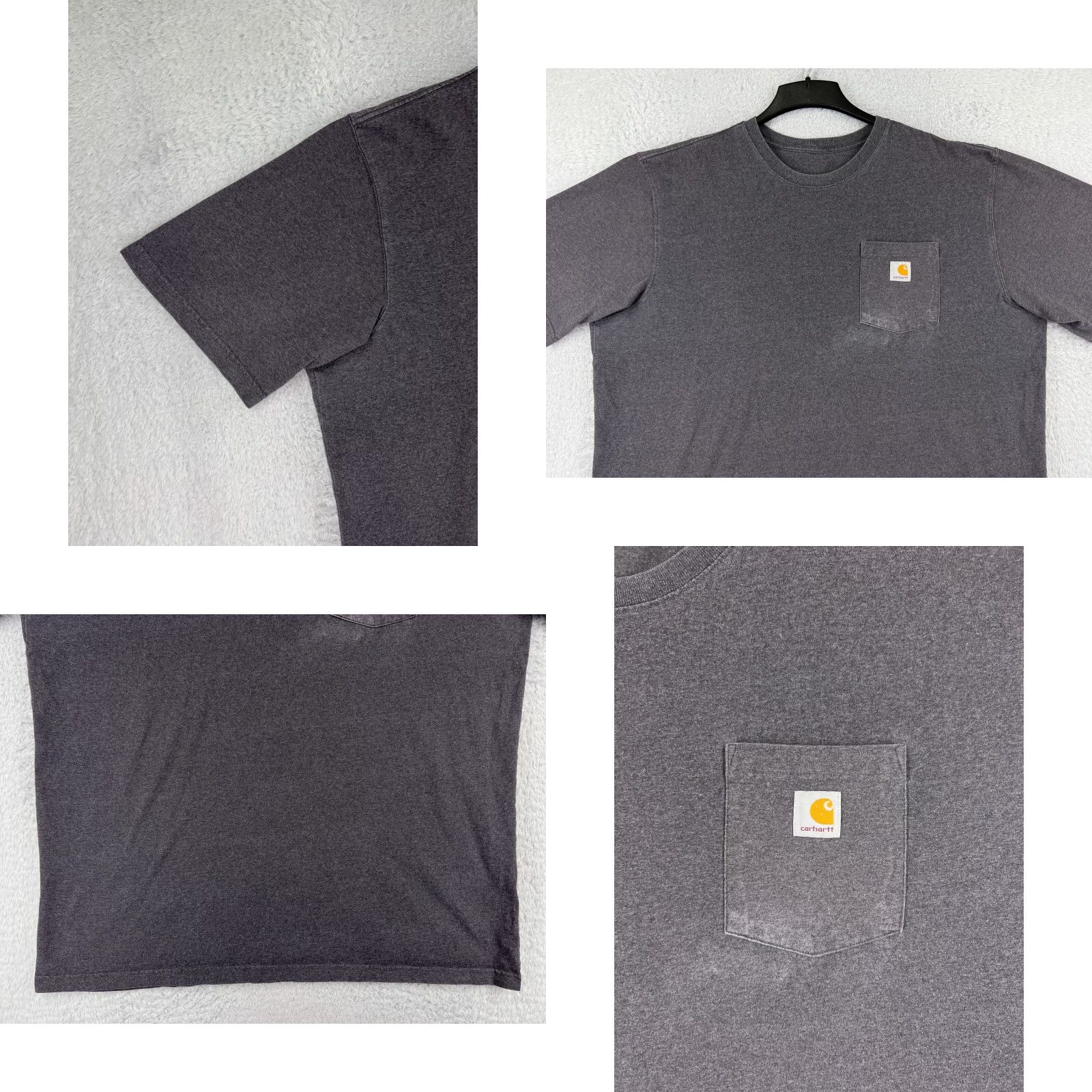 Carhartt Carhartt Mens Shirt 2XL Tall Gray Short Sleeve Crew Cotton Blend Pocket Size US XXL / EU 58 / 5 - 8 Thumbnail