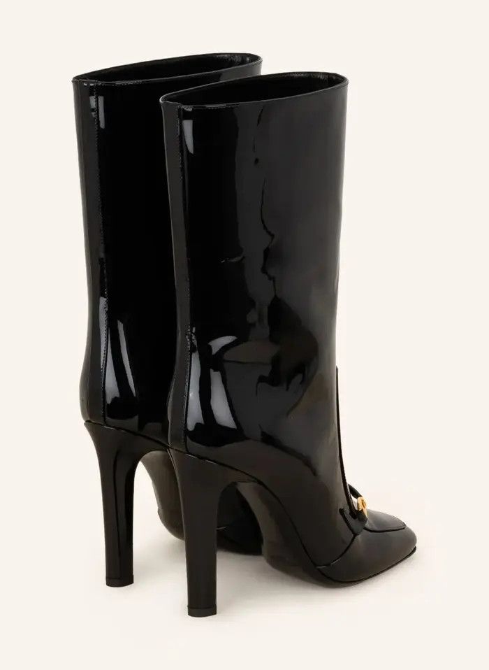 Saint Laurent Paris o1tp1o0125 Camden Boots In Patent Leather in Black Size US 5 / IT 35 - 4 Thumbnail